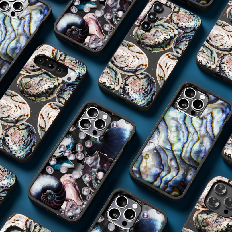 Black Abalone Shells iPhone 12 Mini Case - Image 6