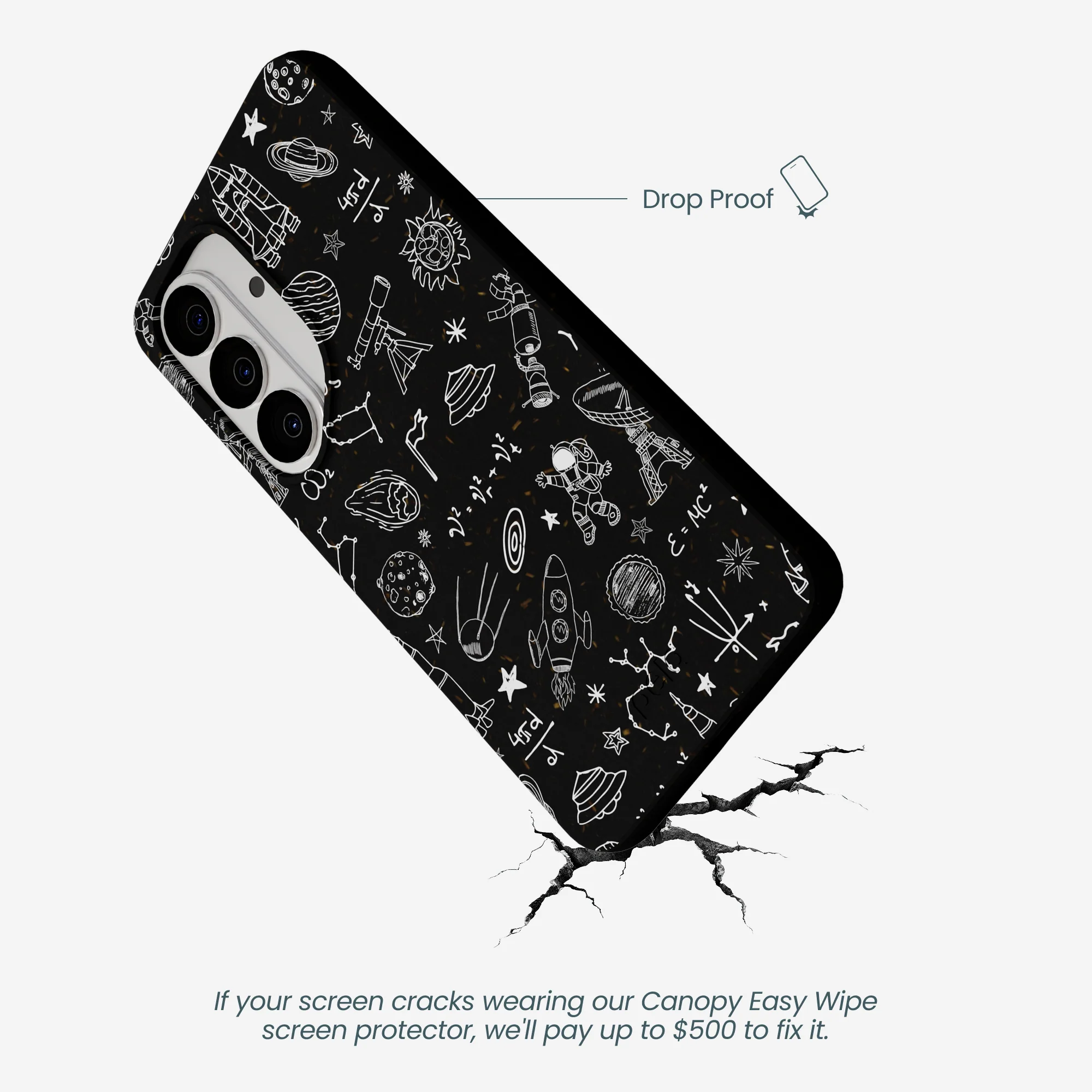Black Astronomy Samsung Galaxy S26 Case - Image 4