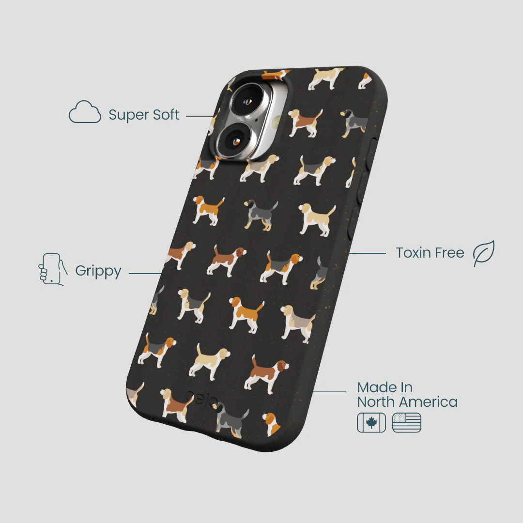 Black Beagle Buds iPhone 16 Case - Image 4