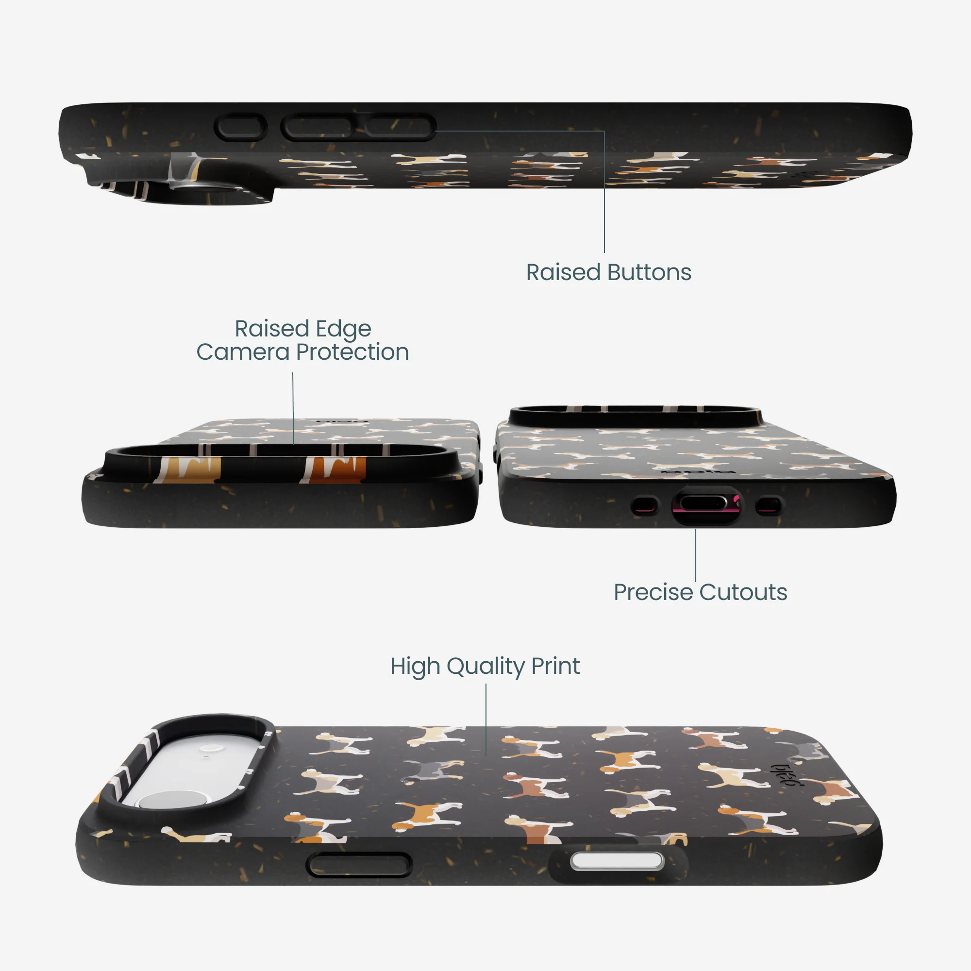 Black Beagle Buds iPhone Air Case - Image 2