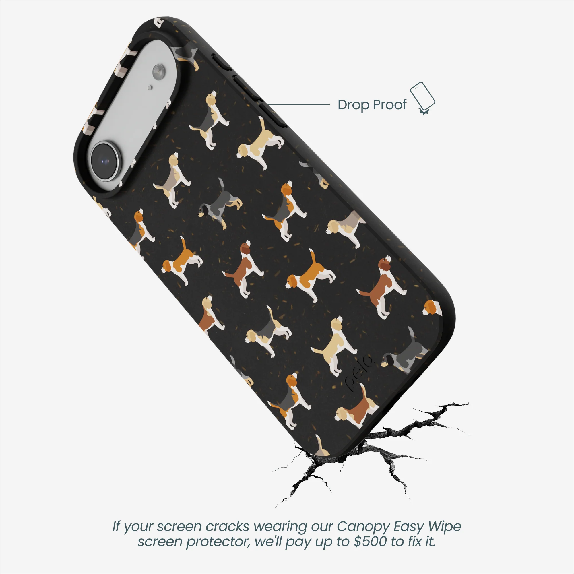 Black Beagle Buds iPhone Air Case - Image 4