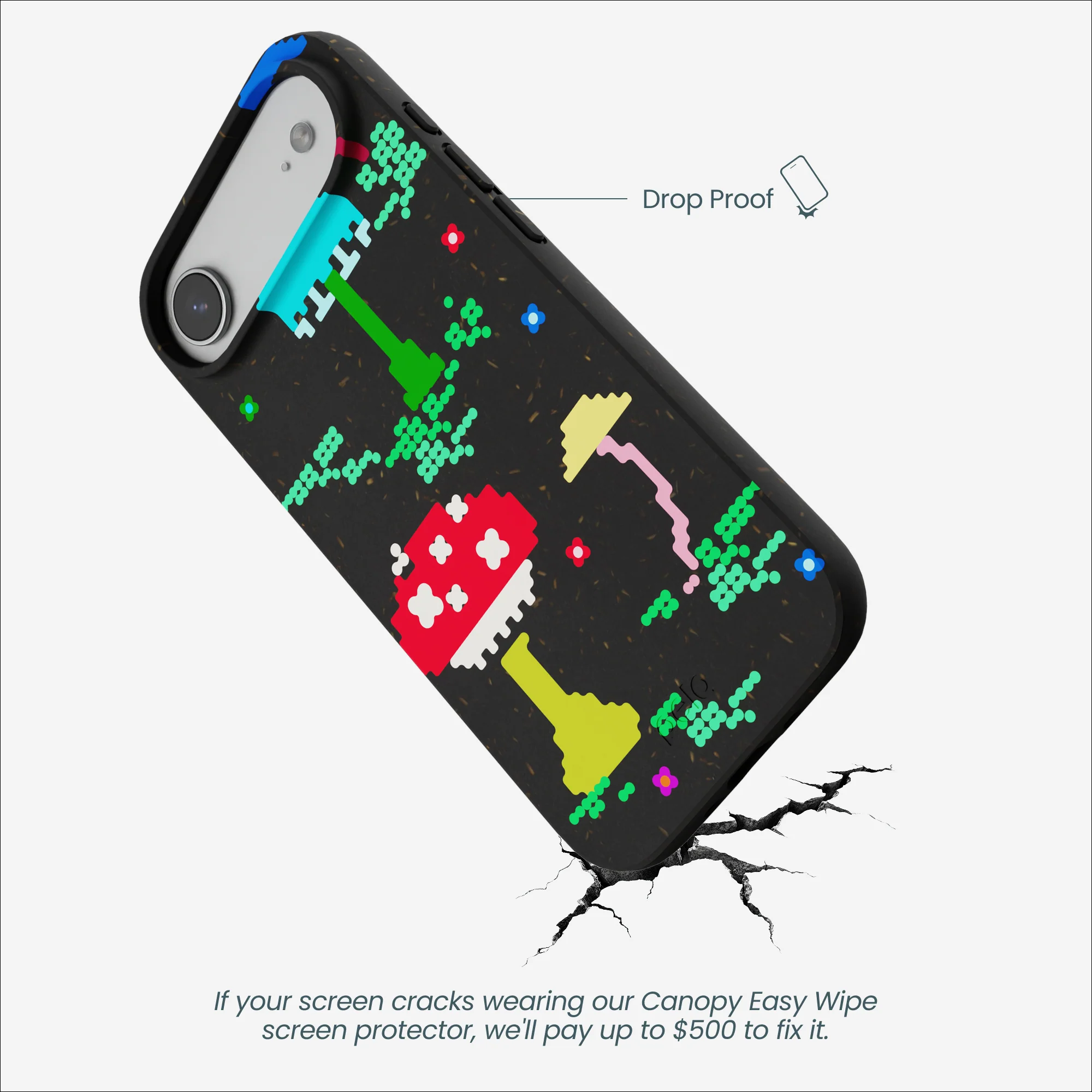 Black Byte Bloom iPhone Air Case - Image 5