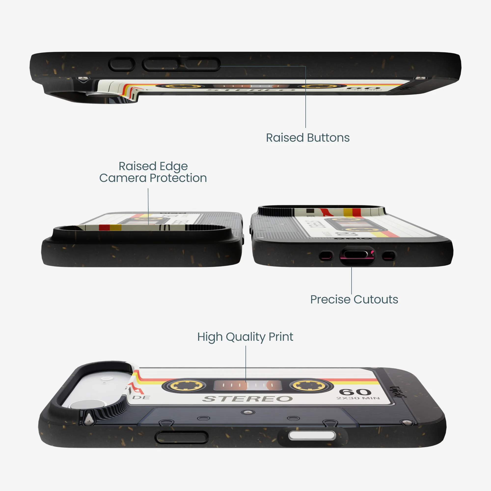 Black Cassette iPhone Air Case - Image 3