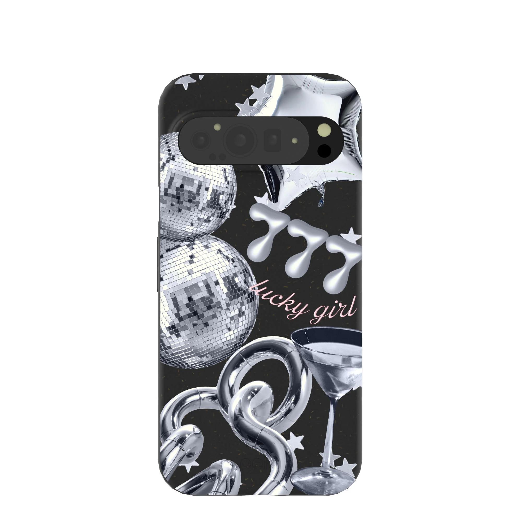 Black Cosmic Luck Google Pixel 9 Pro XL Case