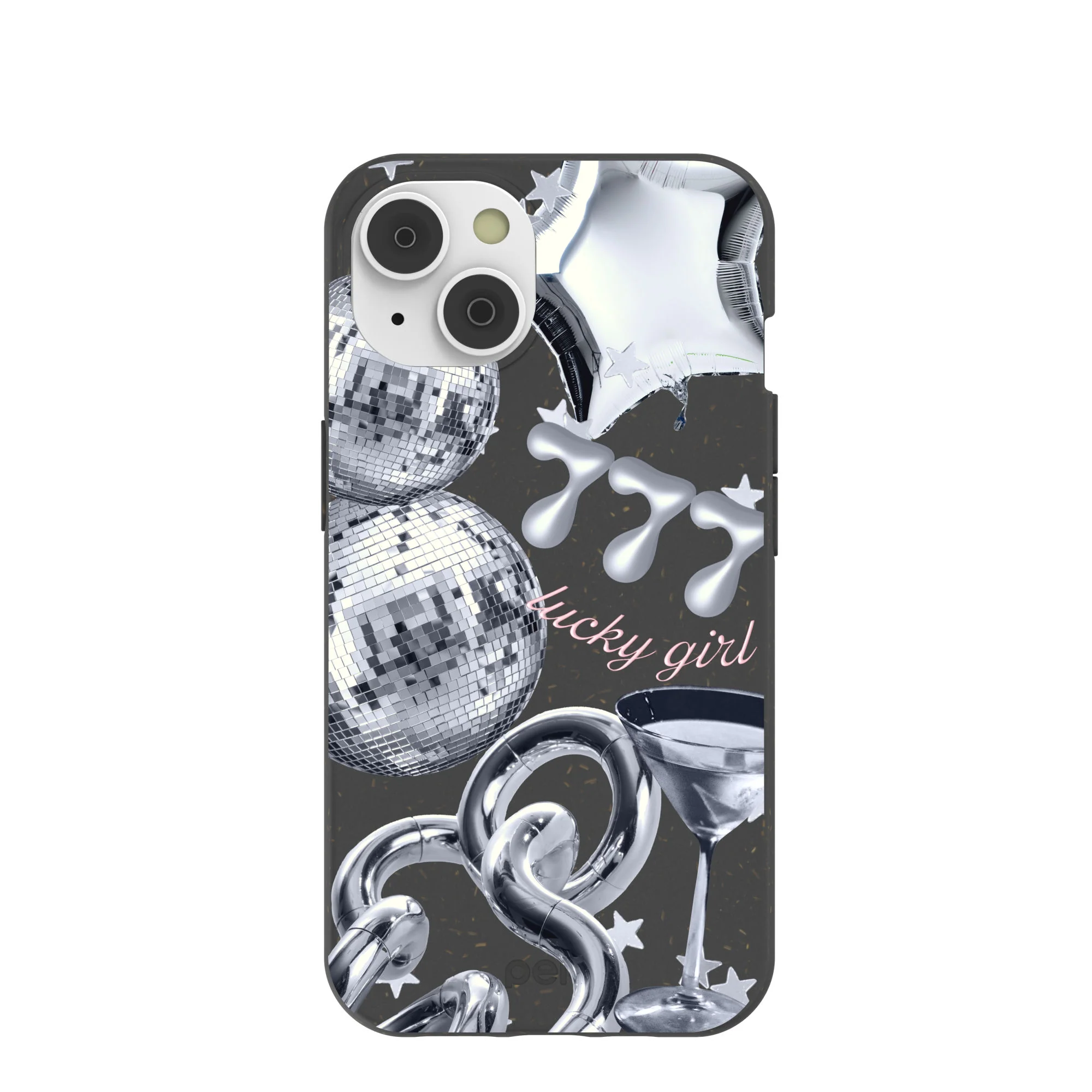 Black Cosmic Luck iPhone 14 Case