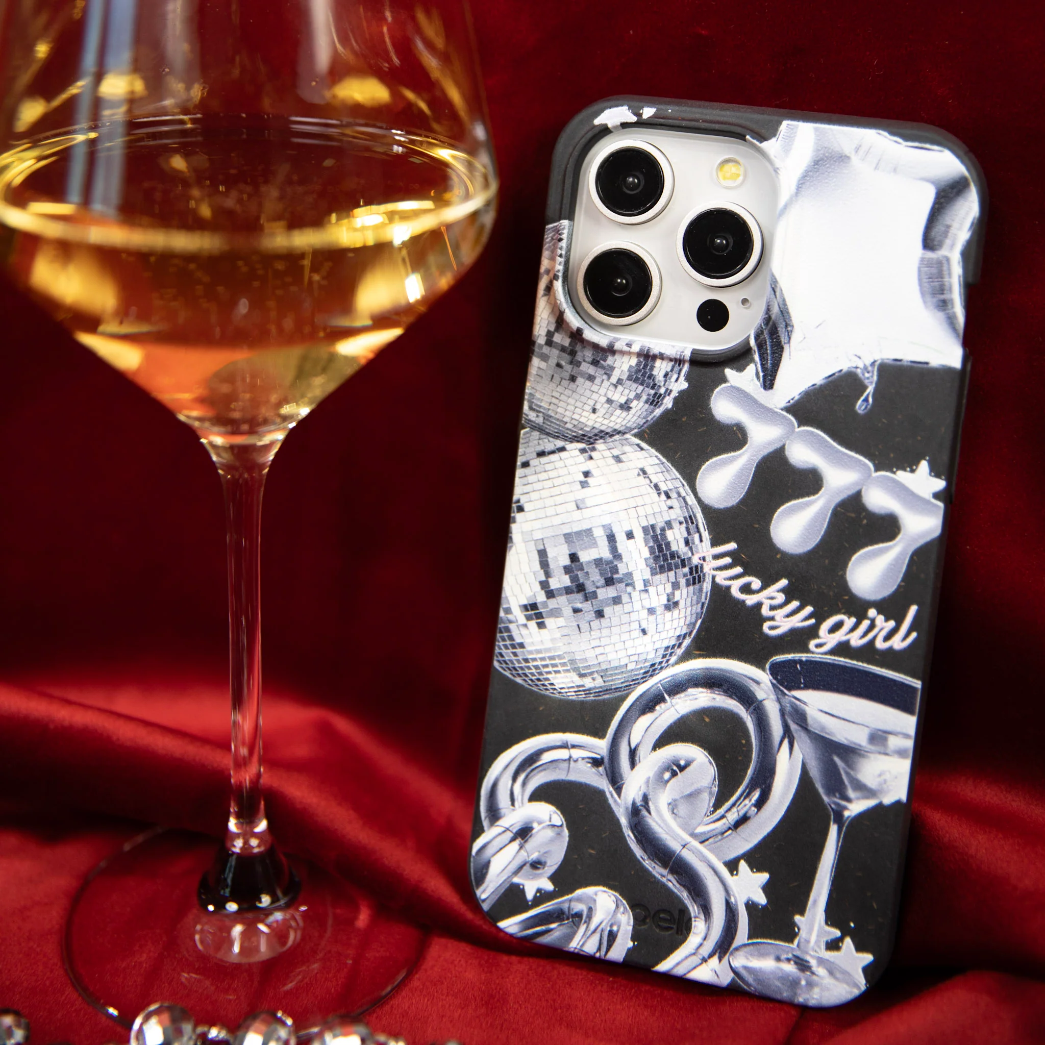 Black Cosmic Luck Google Pixel 10a Case - Image 2