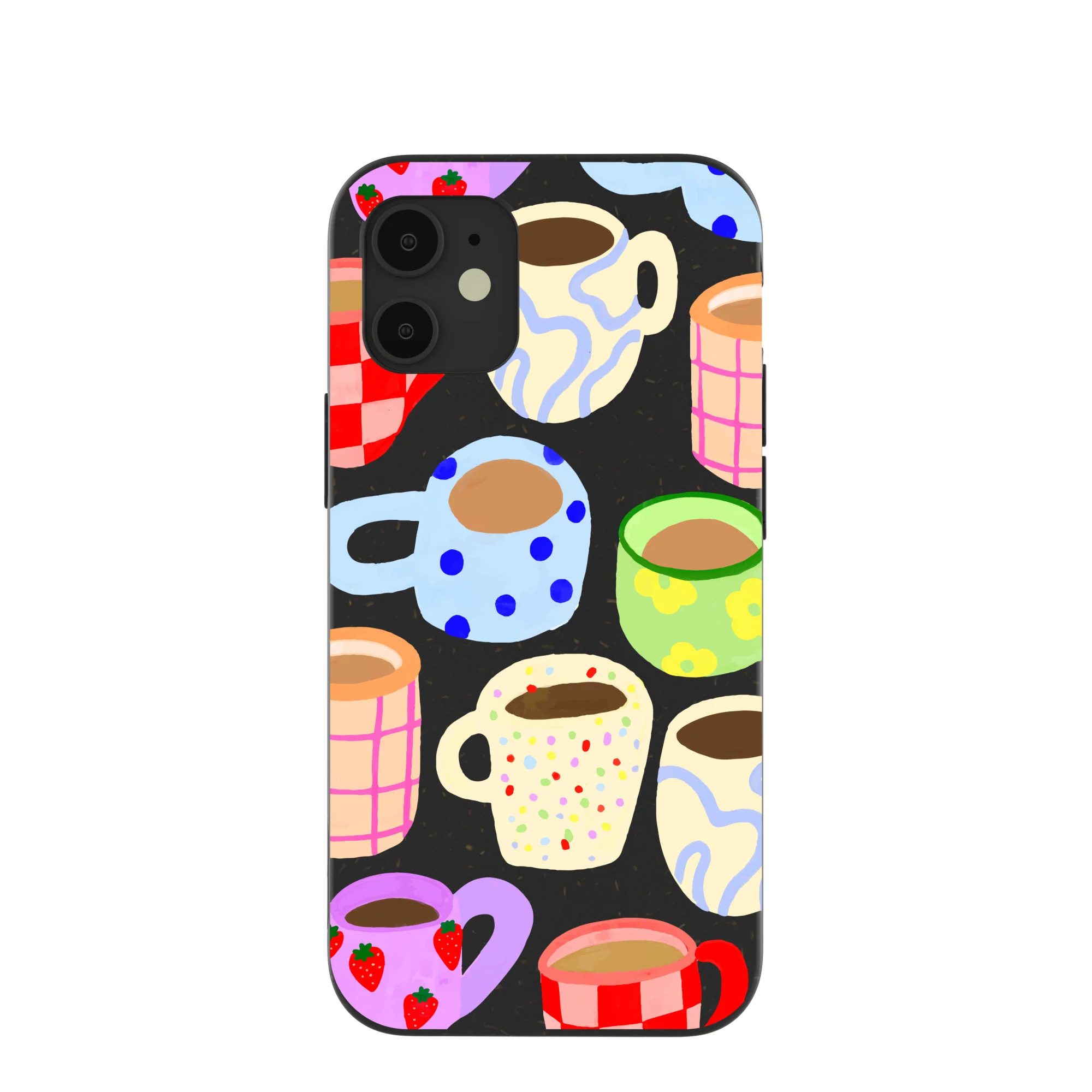 Black Cup of Joy iPhone 12 Mini Case