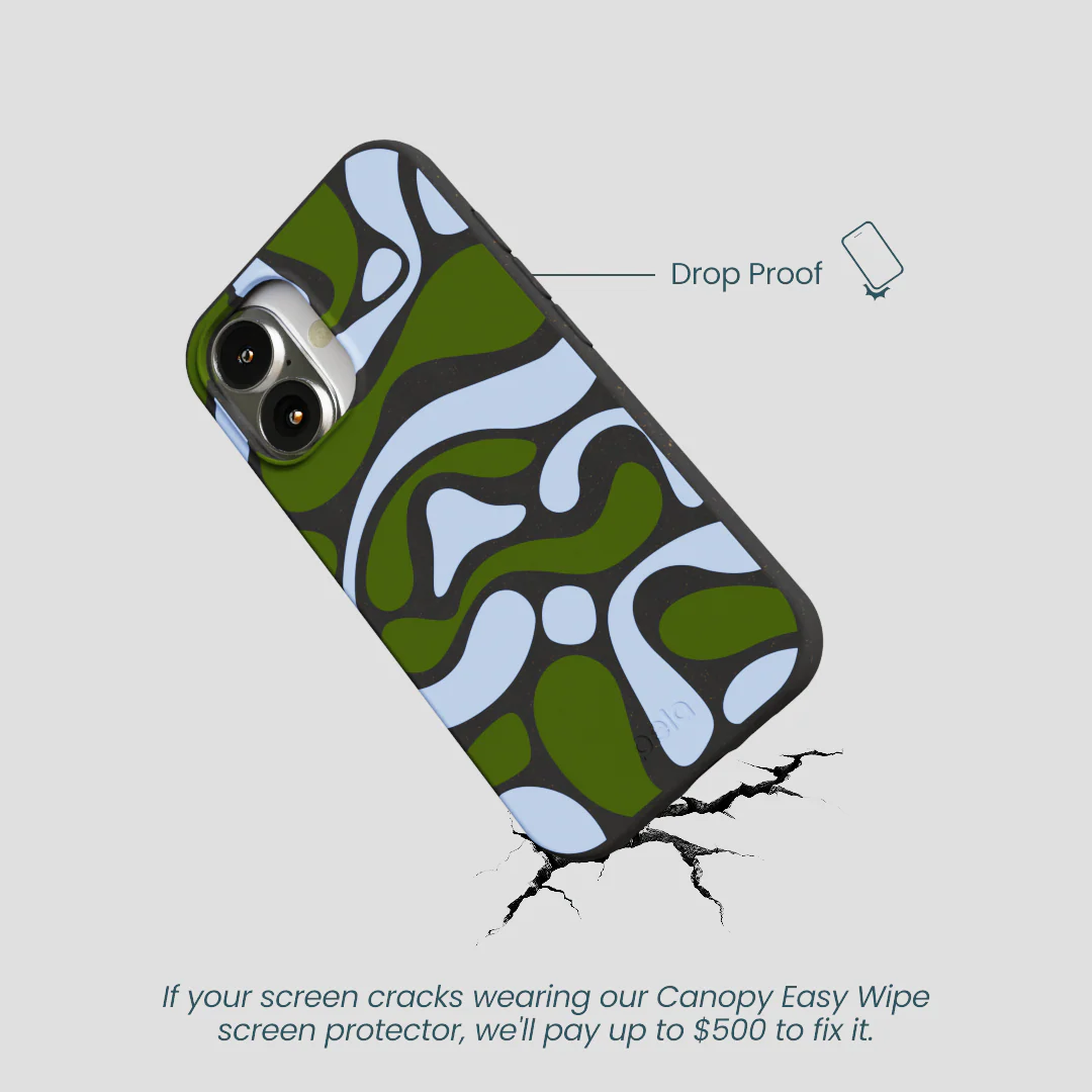Black Curve and Flow iPhone 16 Case - Image 5