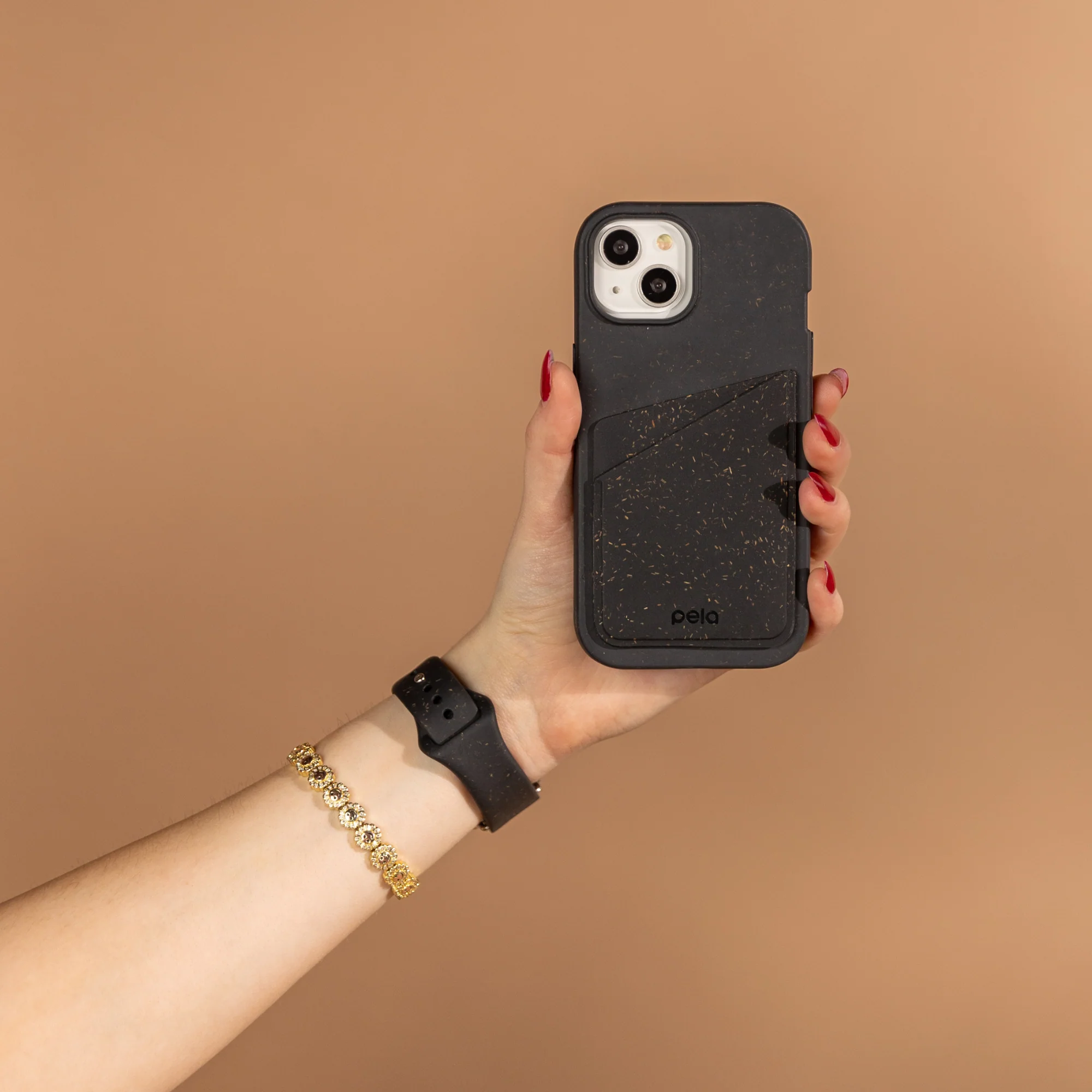 Black Phone Case Card Holder - Image 5
