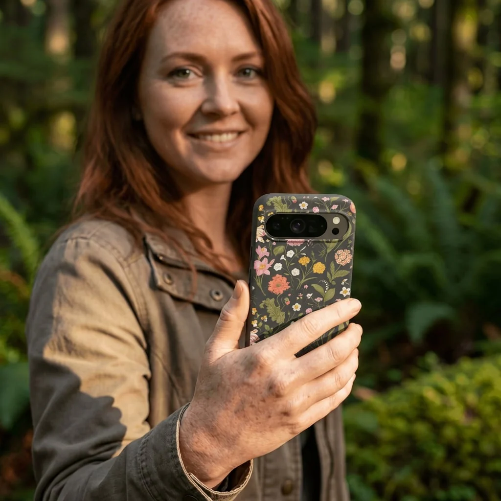 Black Fairy Forest Google Pixel 10a Case - Image 2