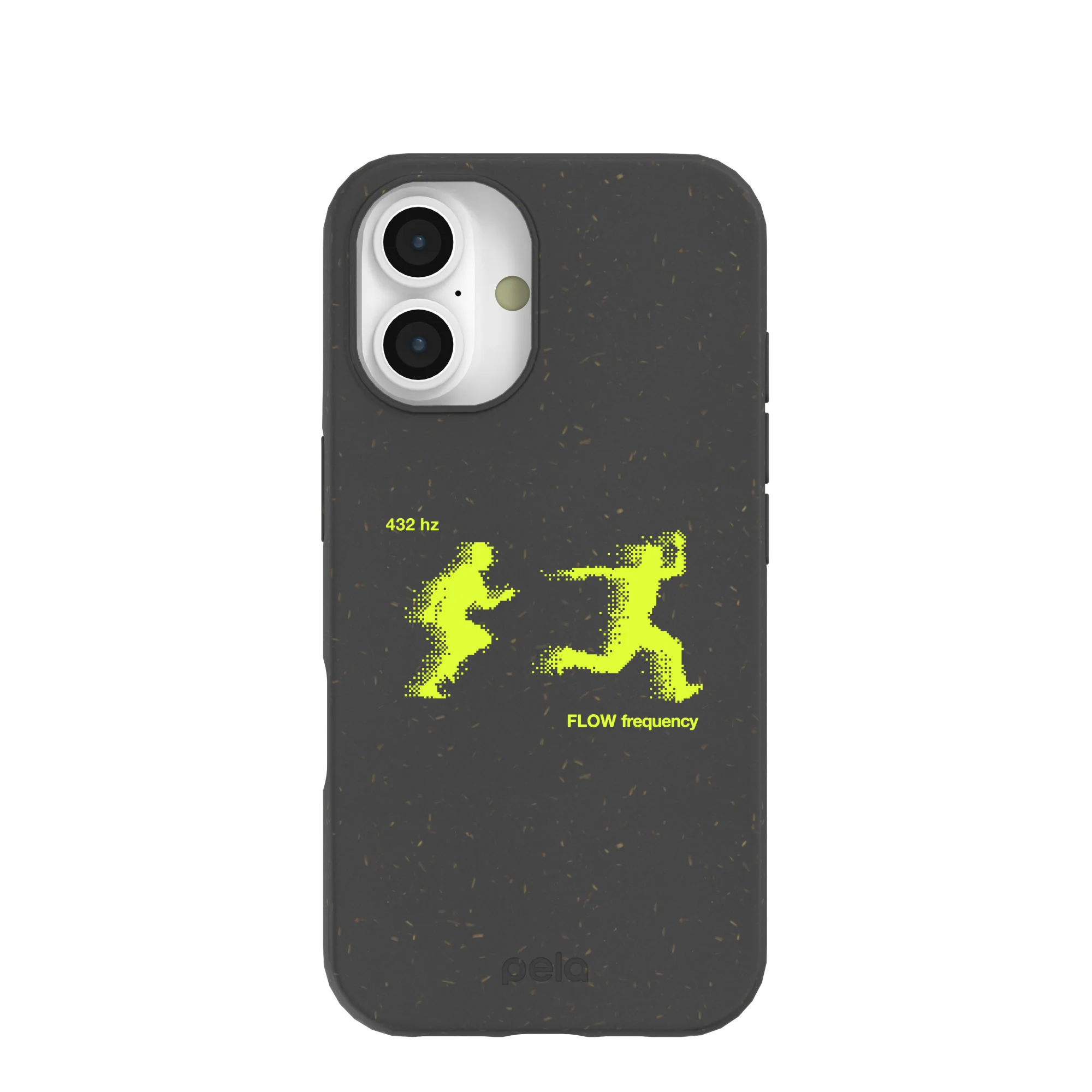 Black Flow Frequency iPhone 16 Case