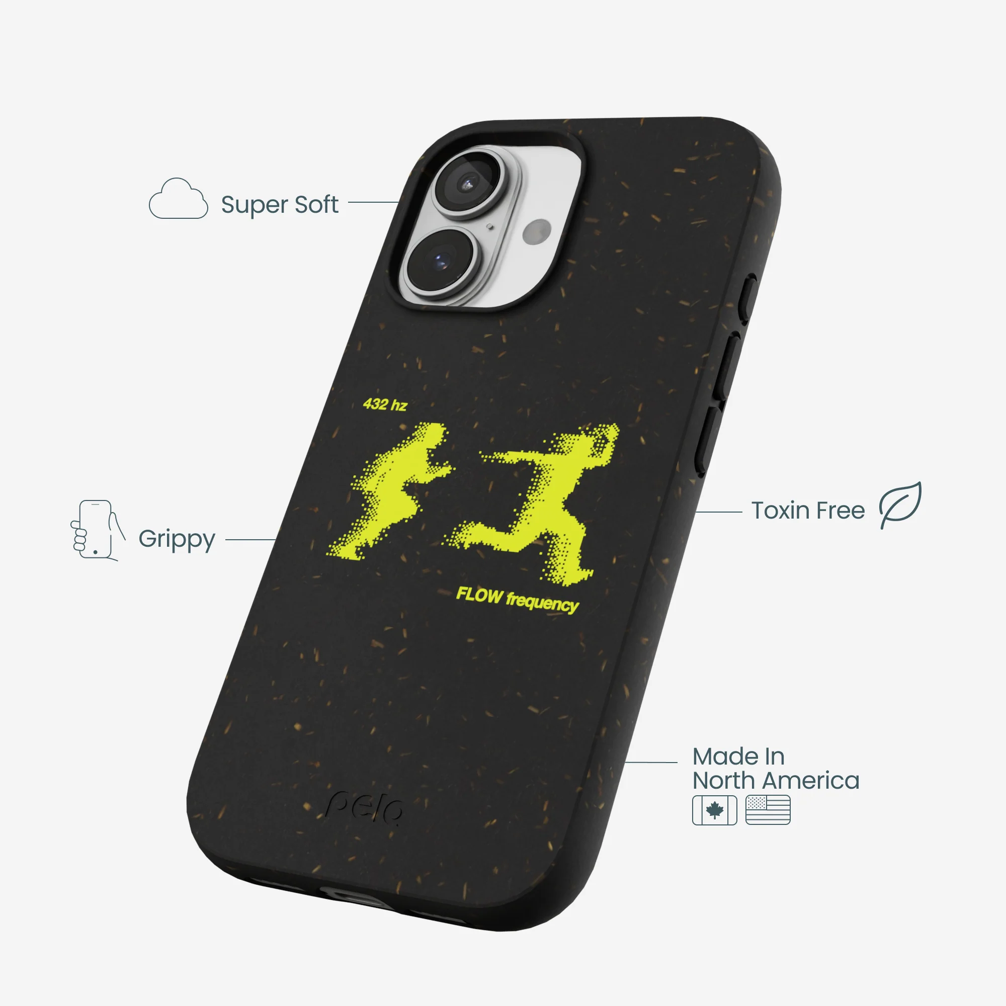 Black Flow Frequency iPhone 17 Case - Image 4