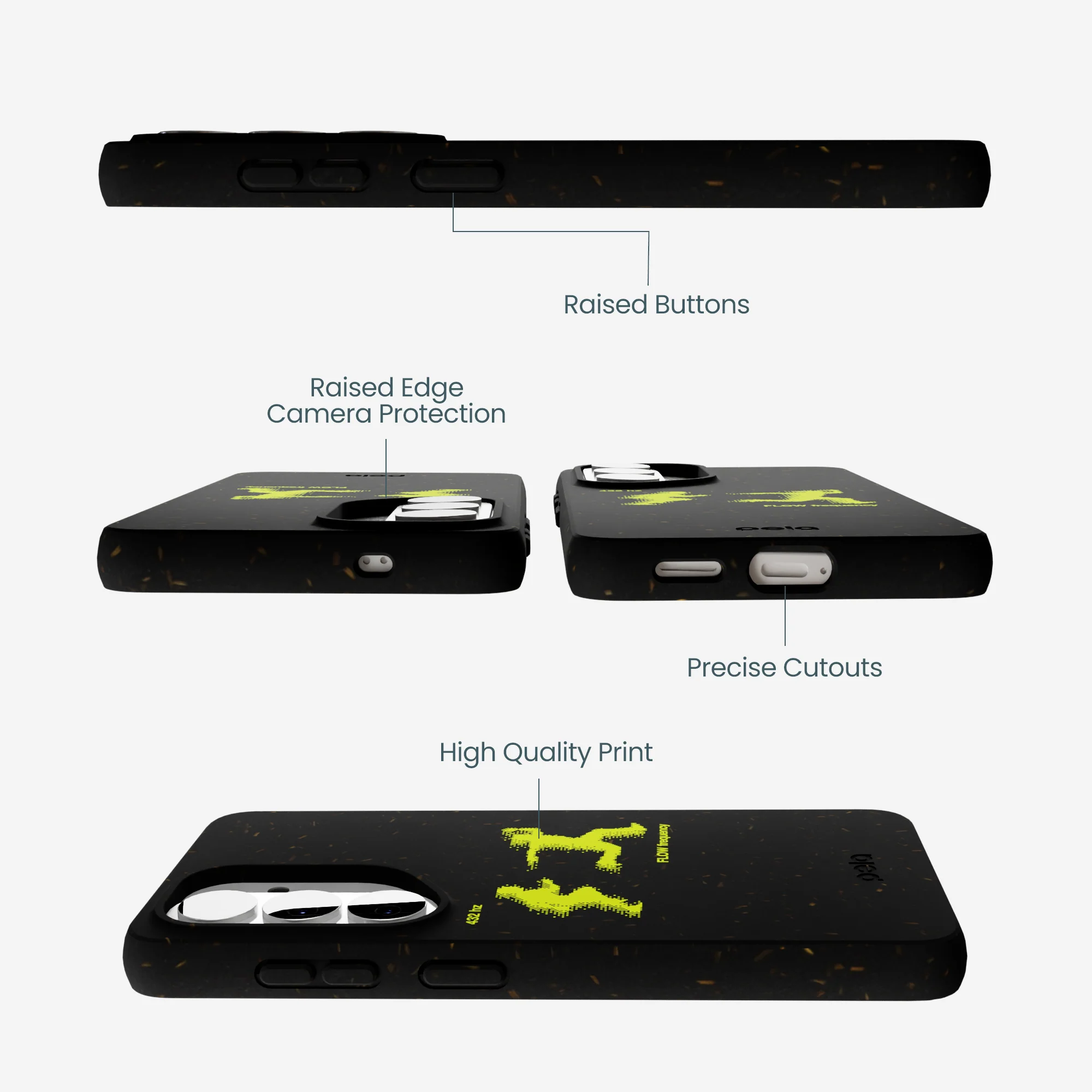 Black Flow Frequency Samsung Galaxy S26 Case - Image 3