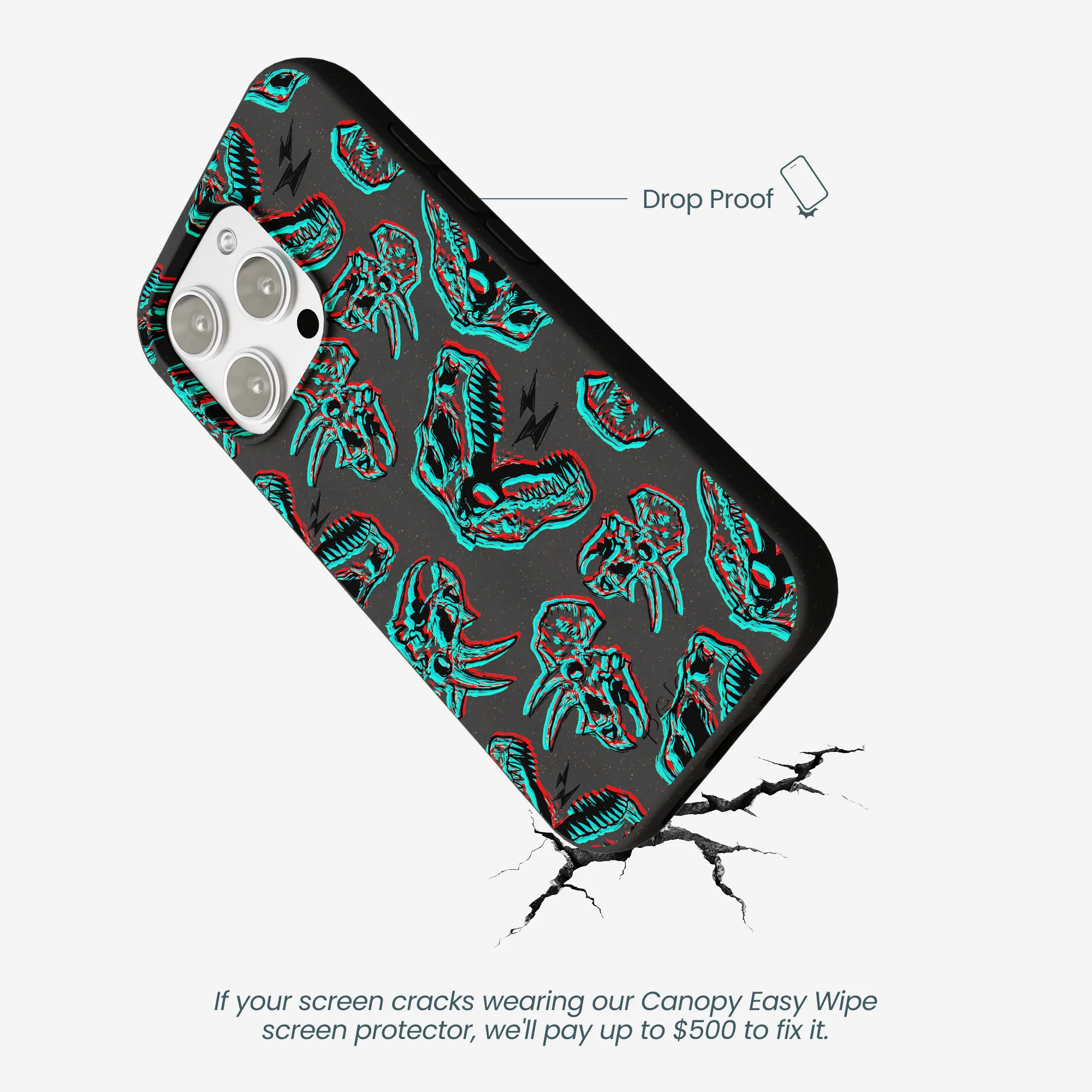 Black Fossilized iPhone 16 Pro Max Case - Image 5