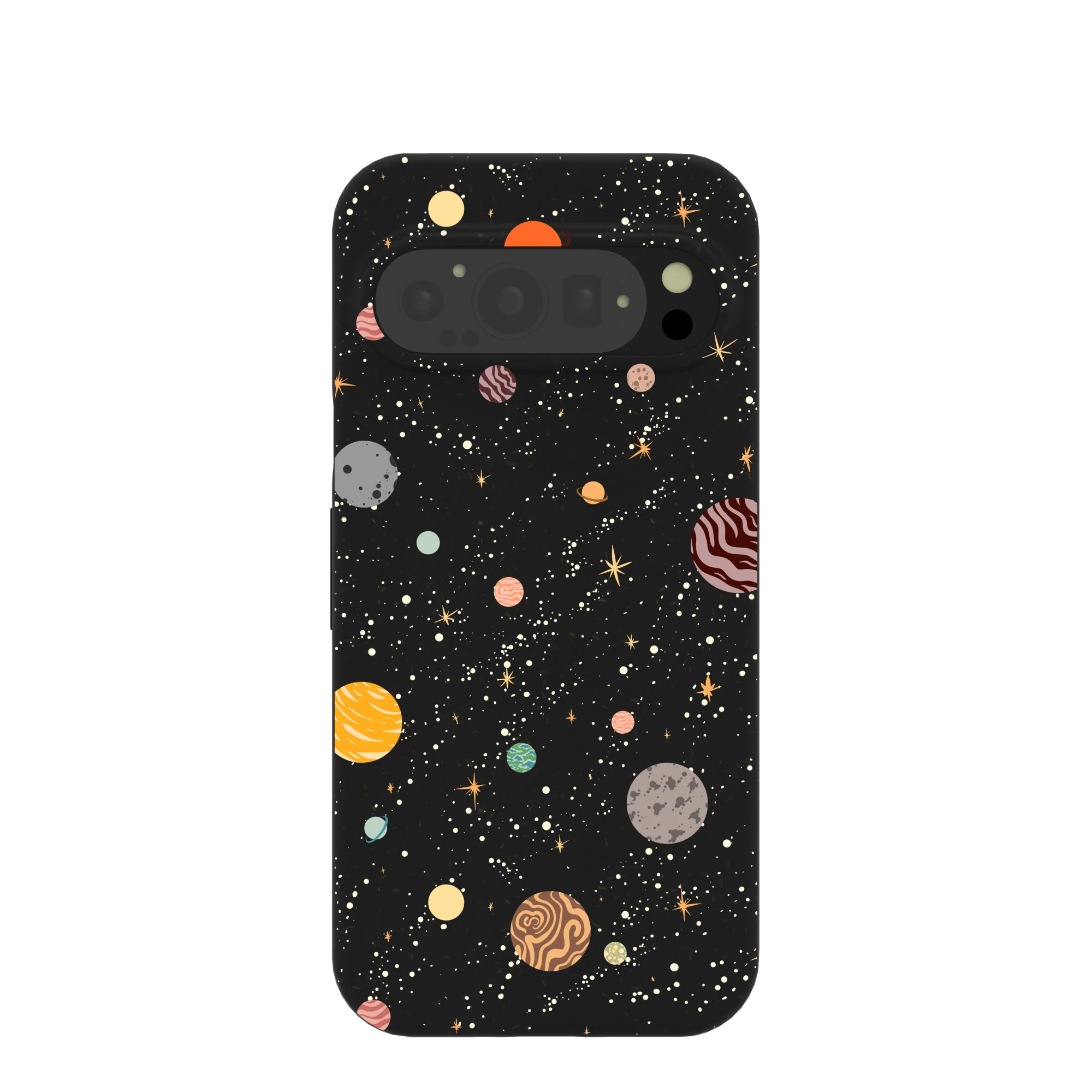 Black Galactic Glow Google Pixel 9/9 Pro Case