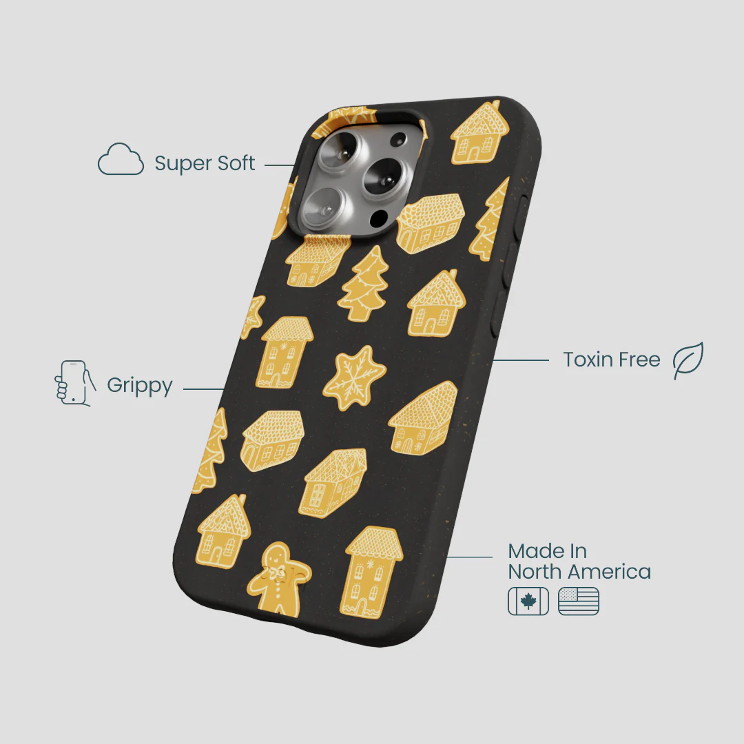 Black Gingerbread Dreams iPhone 16 Pro Case - Image 4