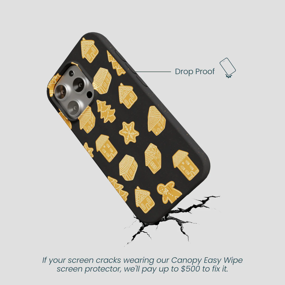 Black Gingerbread Dreams iPhone 16 Pro Case - Image 5