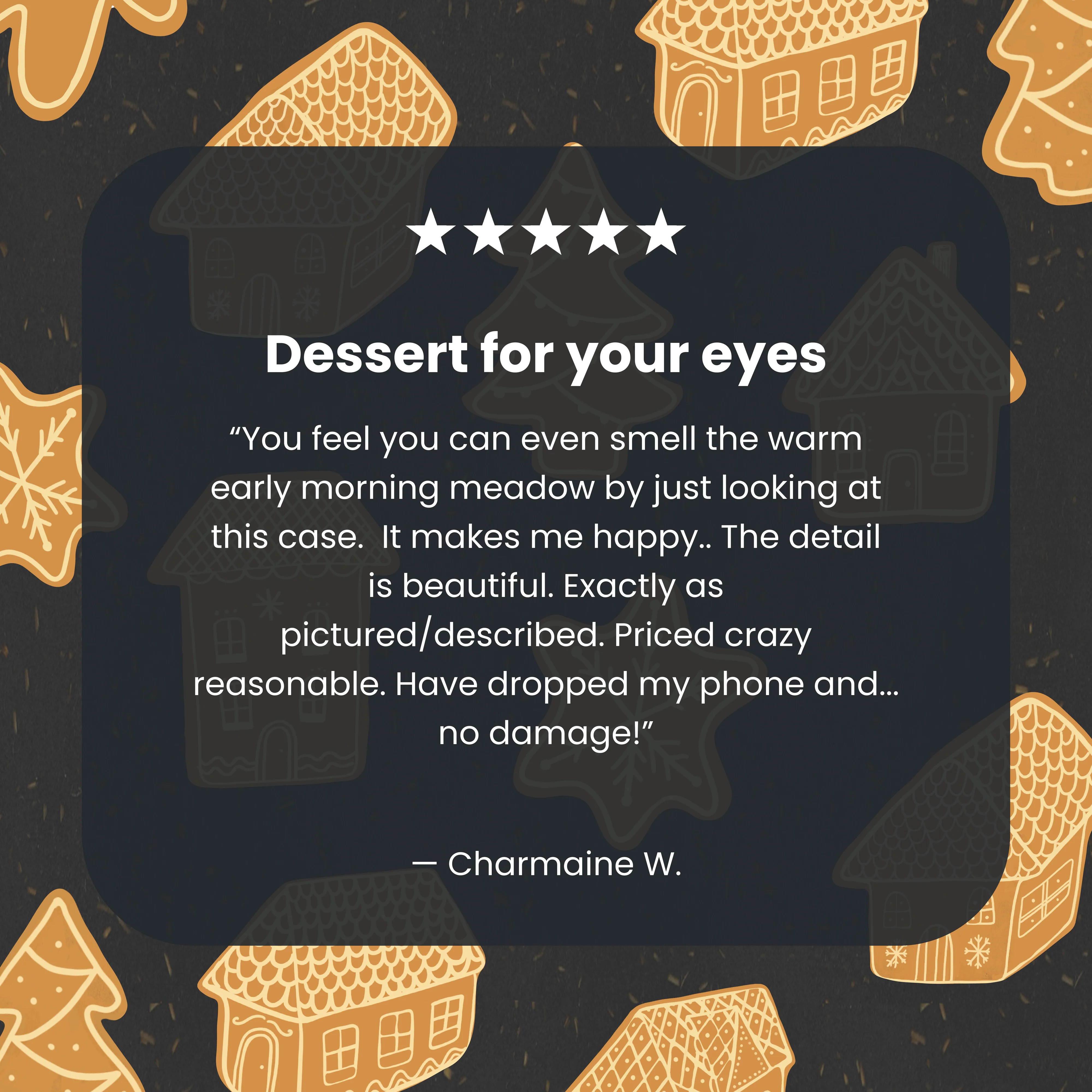 Black Gingerbread Dreams Google Pixel 6a Case - Image 4