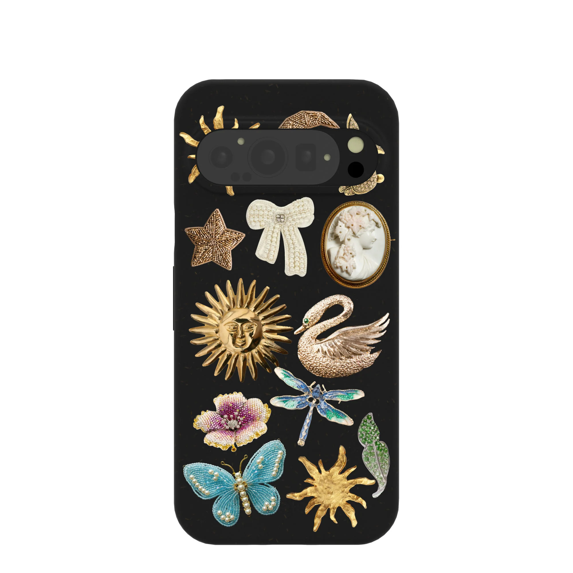 Black Heirloom Collage Google Pixel 9/9 Pro Case