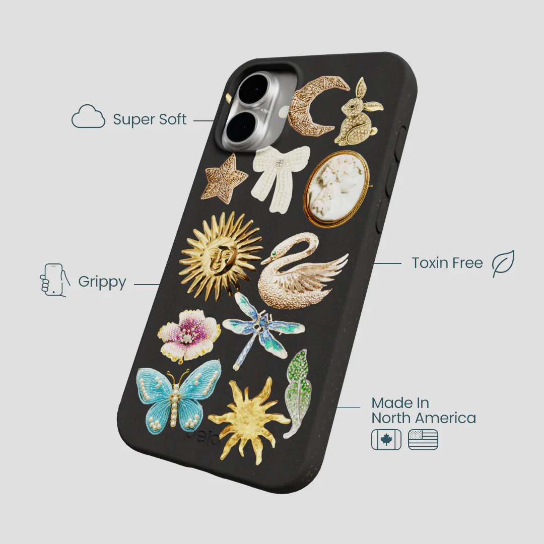 Black Heirloom Collage iPhone 16 Plus Case - Image 3