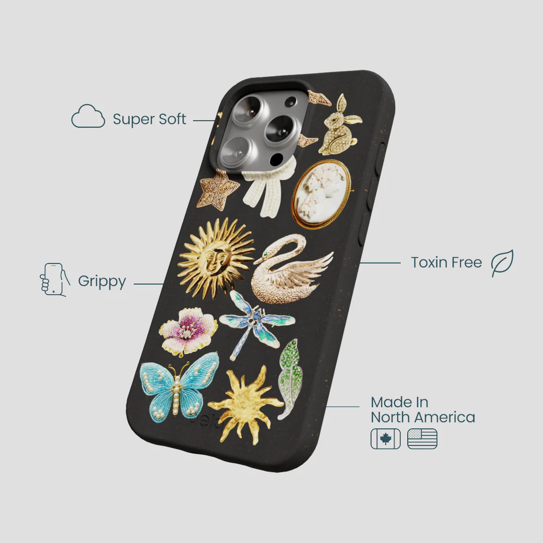 Black Heirloom Collage iPhone 16 Pro Case - Image 3