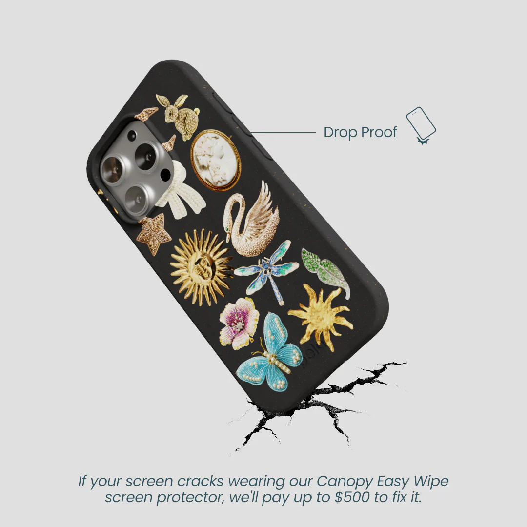 Black Heirloom Collage iPhone 16 Pro Case - Image 4