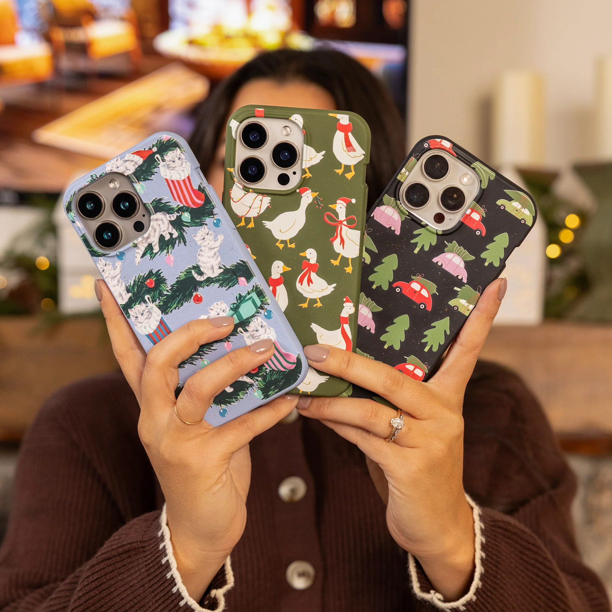 Black Holiday Caravan iPhone 12/ iPhone 12 Pro Case - Image 6