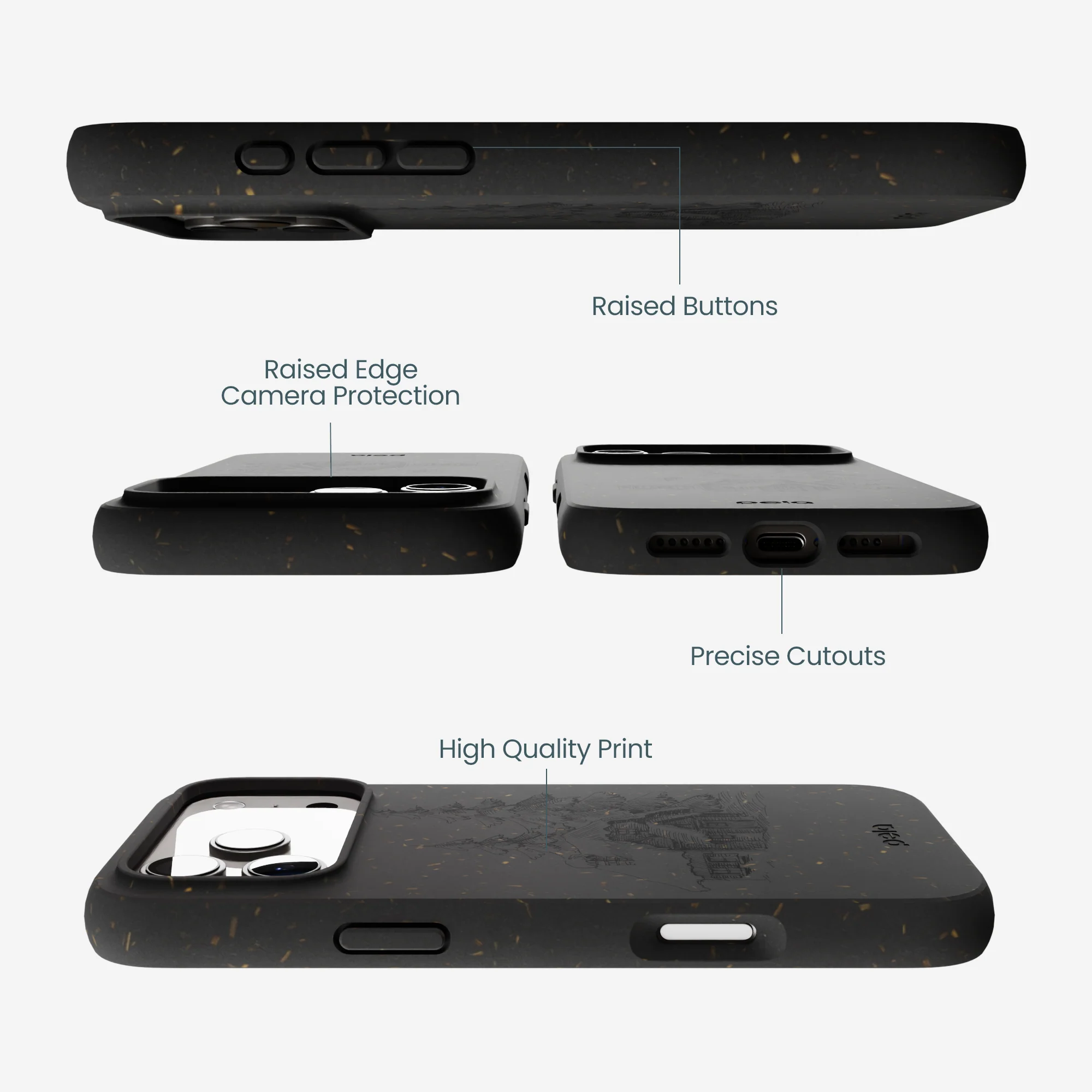 Black Lone Cabin iPhone 17 Pro Max Case - Image 3