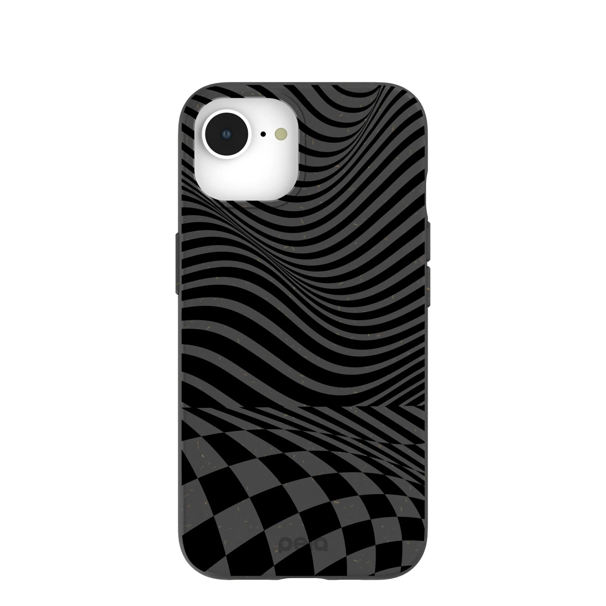 Black Melted Checkers iPhone 16e/17e Case