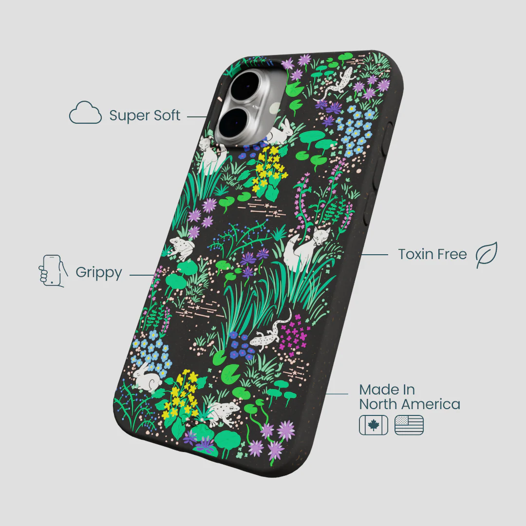 Black Midnight Pond iPhone 16 Plus Case - Image 4