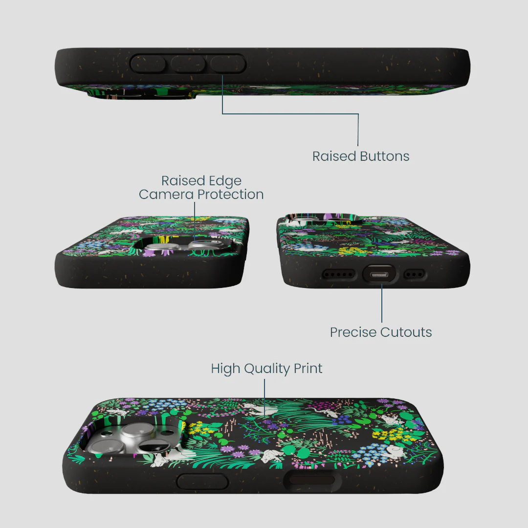 Black Midnight Pond iPhone 16 Pro Case - Image 3