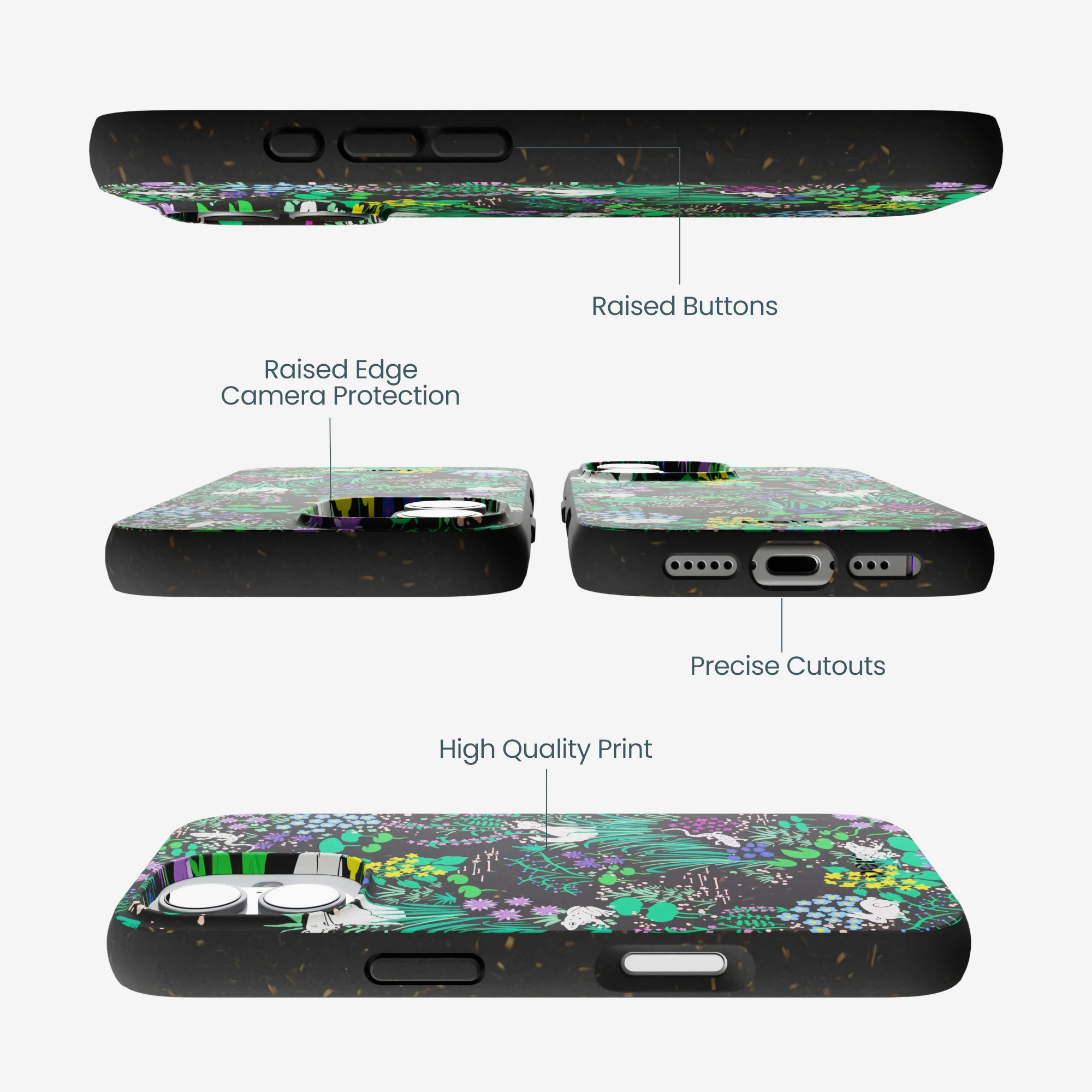 Black Midnight Pond iPhone 17 Case - Image 3