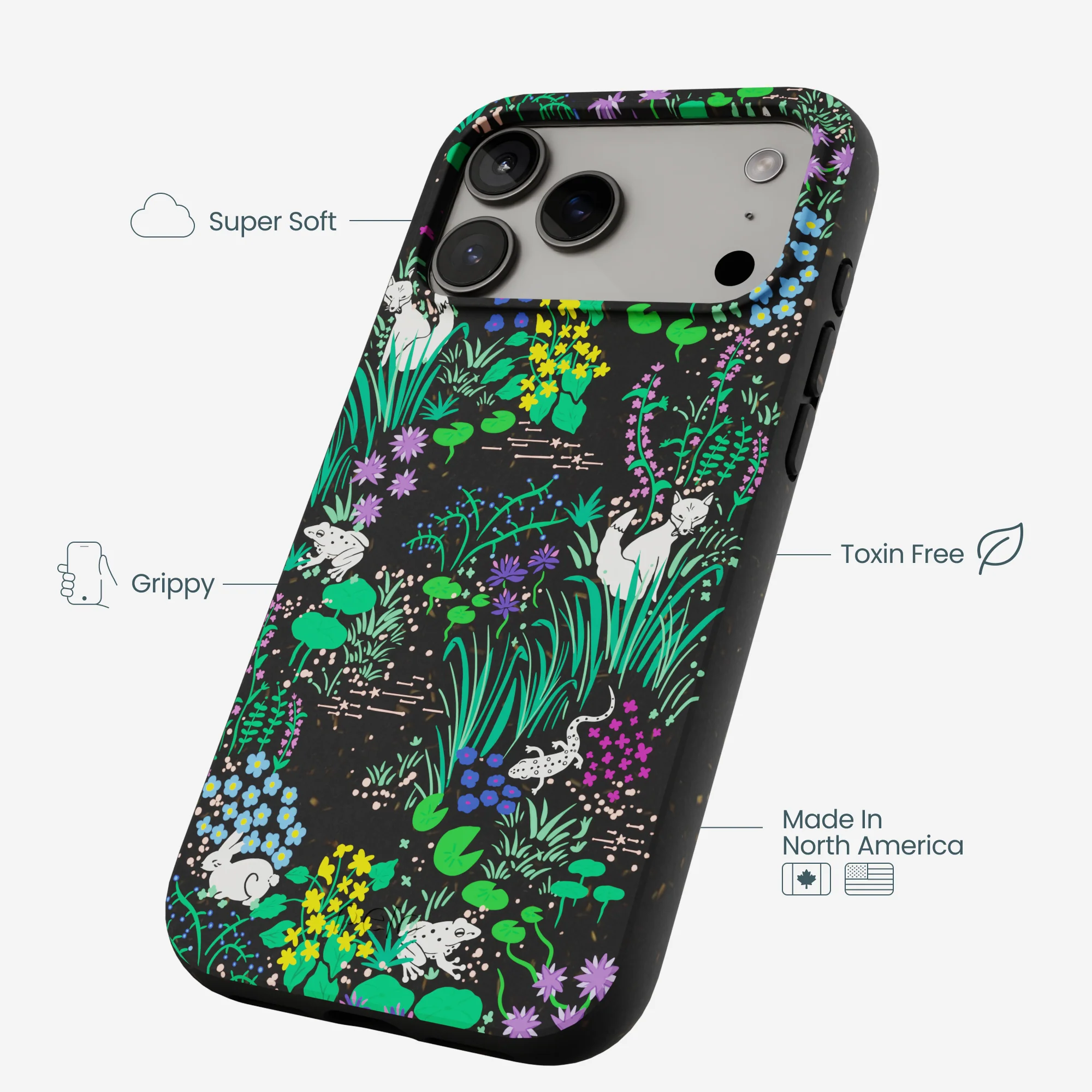 Black Midnight Pond iPhone 17 Pro Max Case - Image 4
