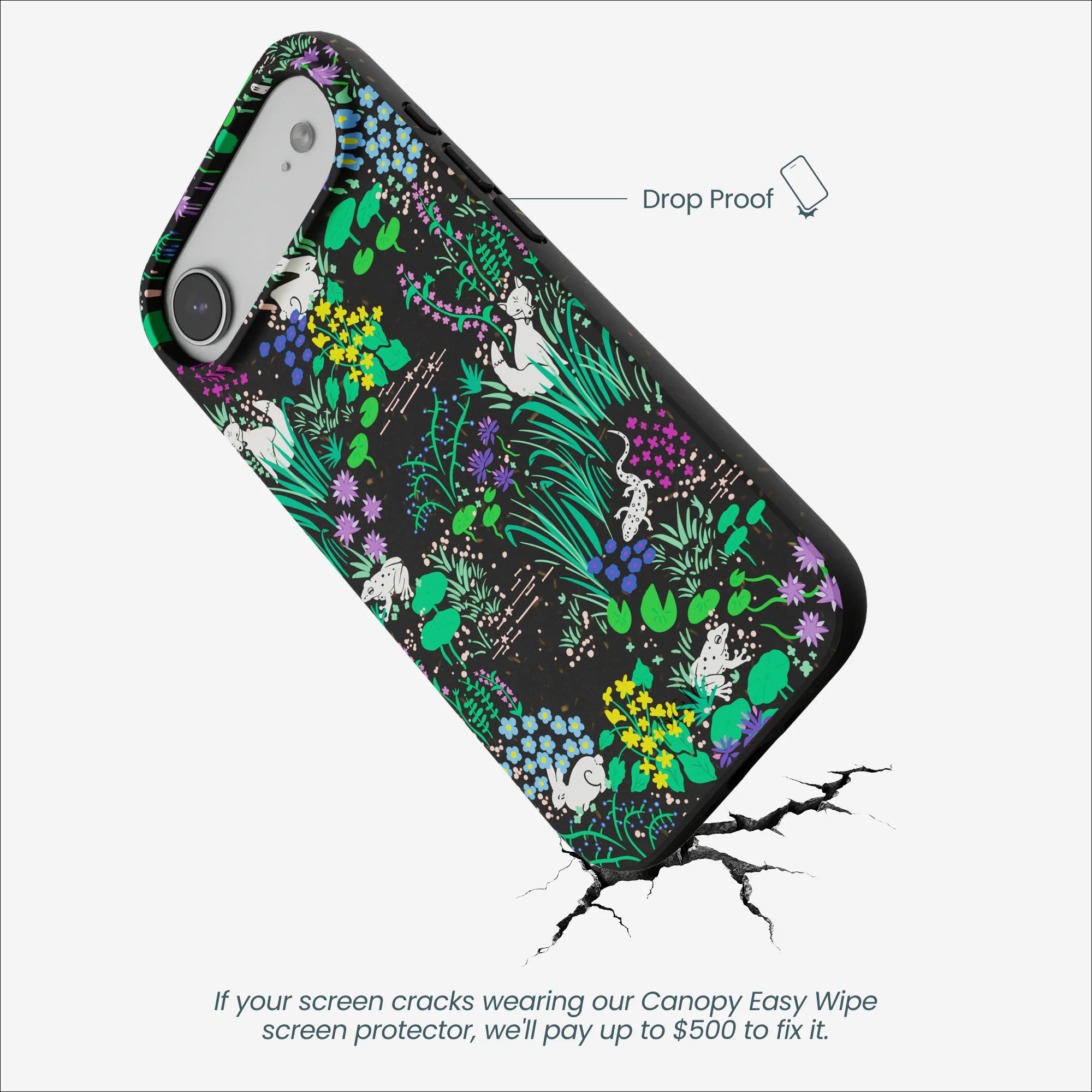 Black Midnight Pond iPhone Air Case - Image 5