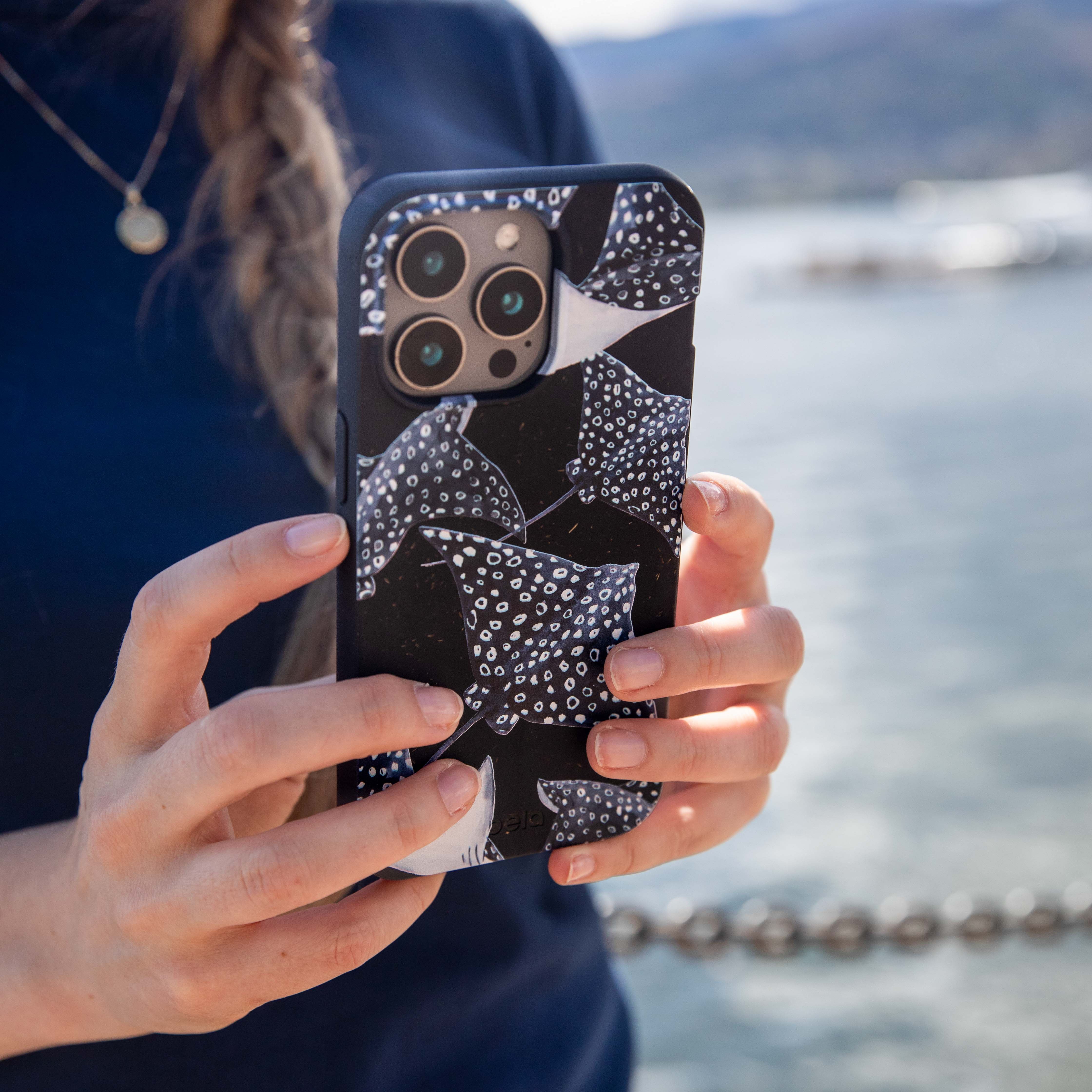 Black Midnight Rays iPhone 14 Pro Max Case - Image 5