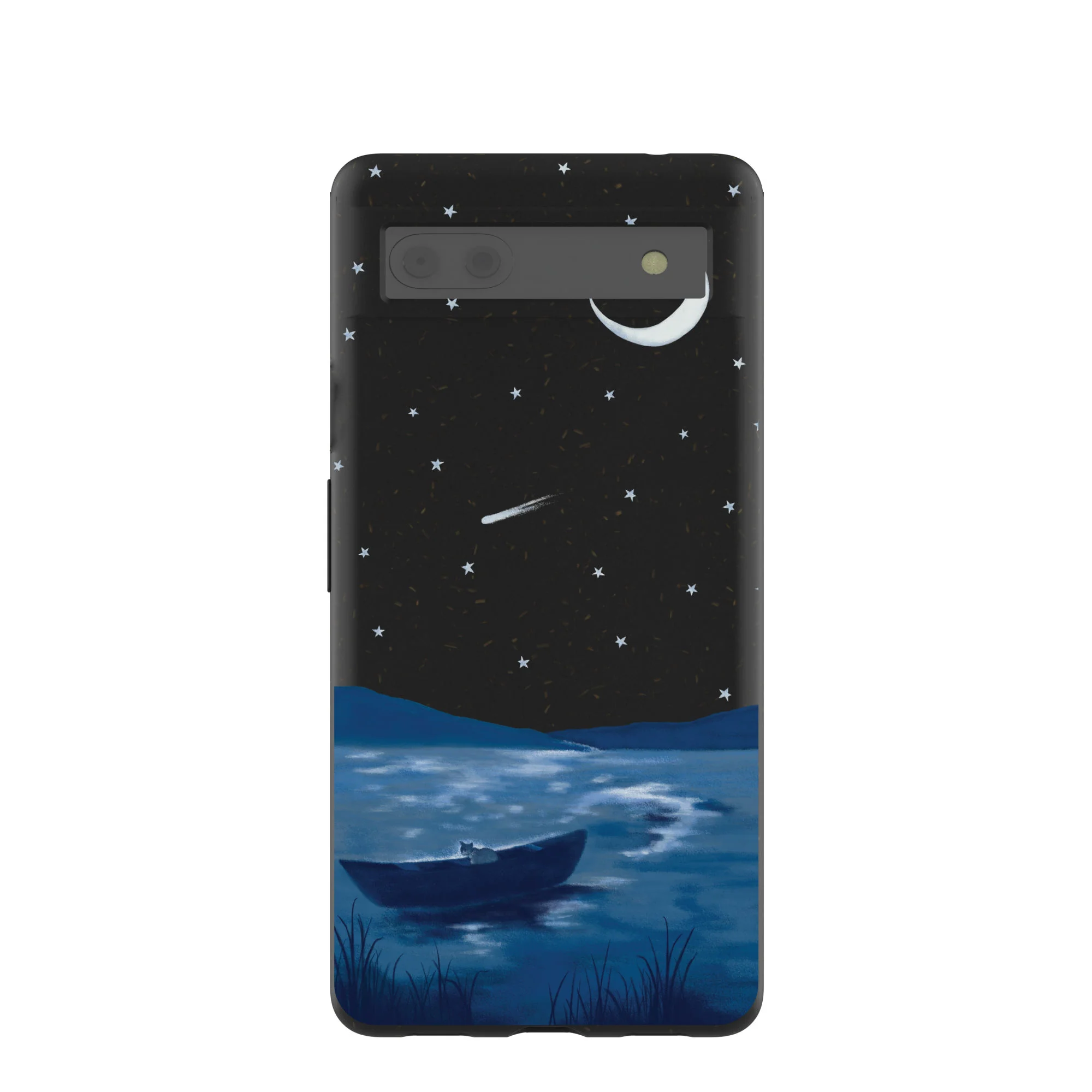 Black Moonlight Lake Google Pixel 6a Case