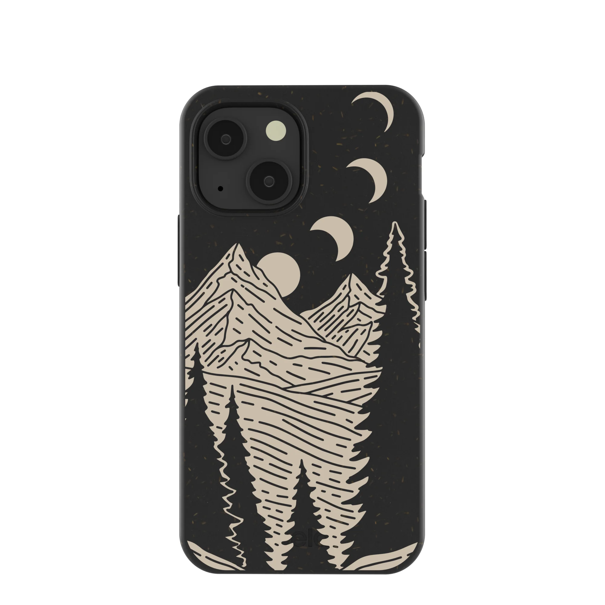 Black Moonlight Peaks iPhone 13 Mini Case