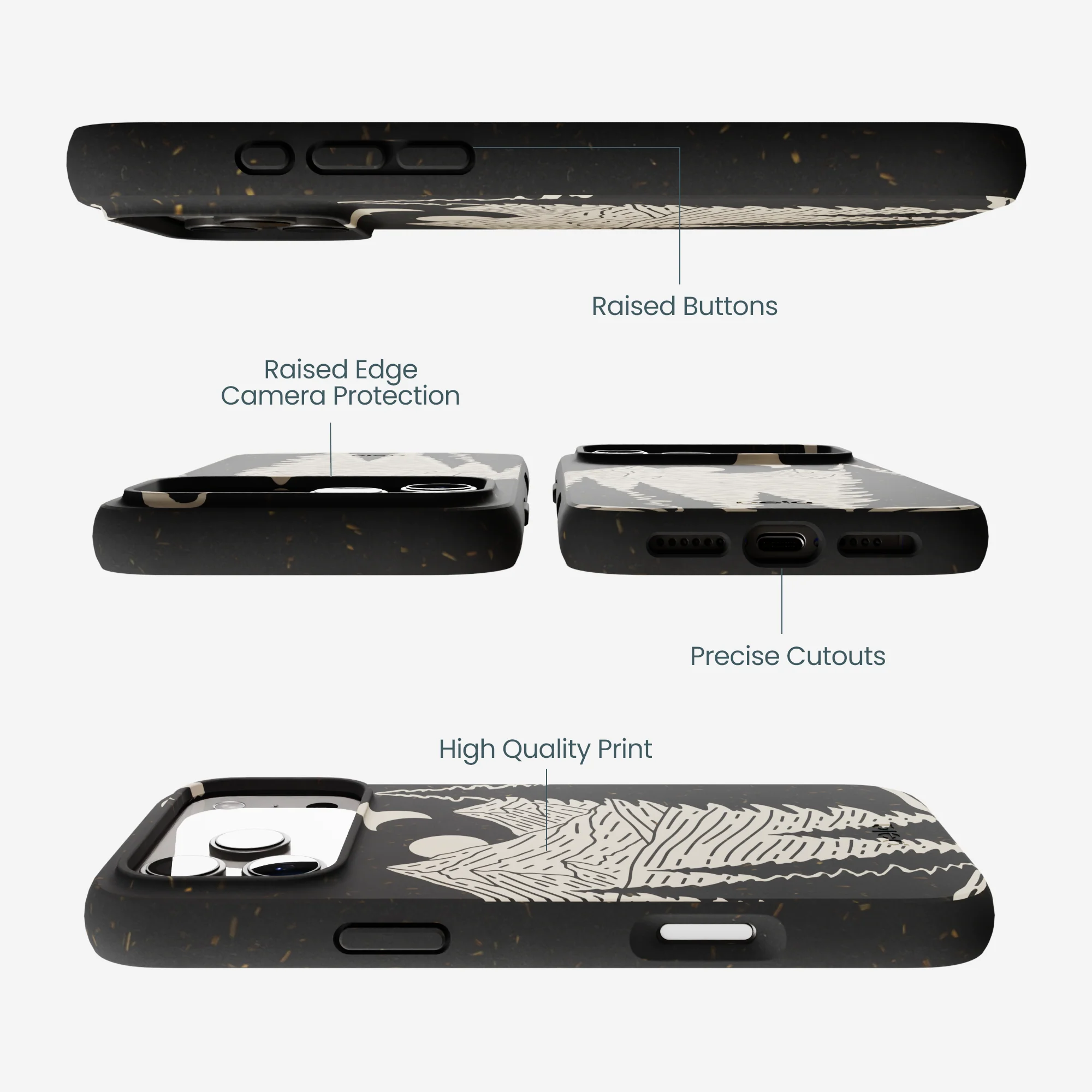 Black Moonlight Peaks iPhone 17 Pro Max Case - Image 3