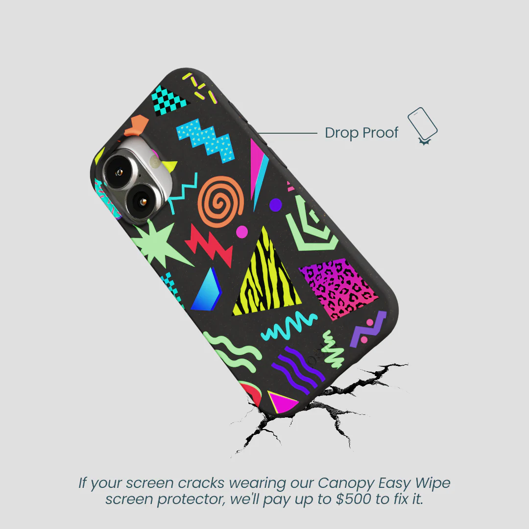 Black Neon Blast iPhone 16 Case - Image 5