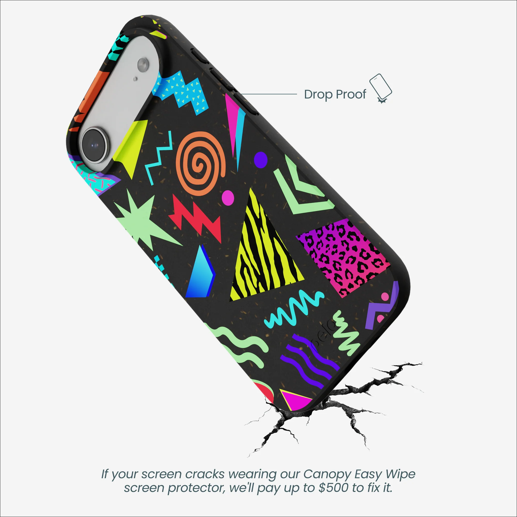 Black Neon Blast iPhone Air Case - Image 4