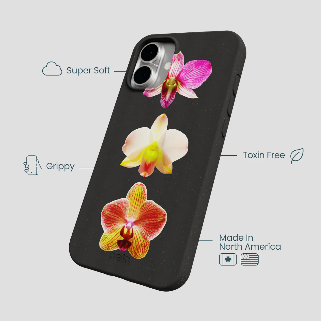 Black Orchids iPhone 16 Plus Case - Image 3