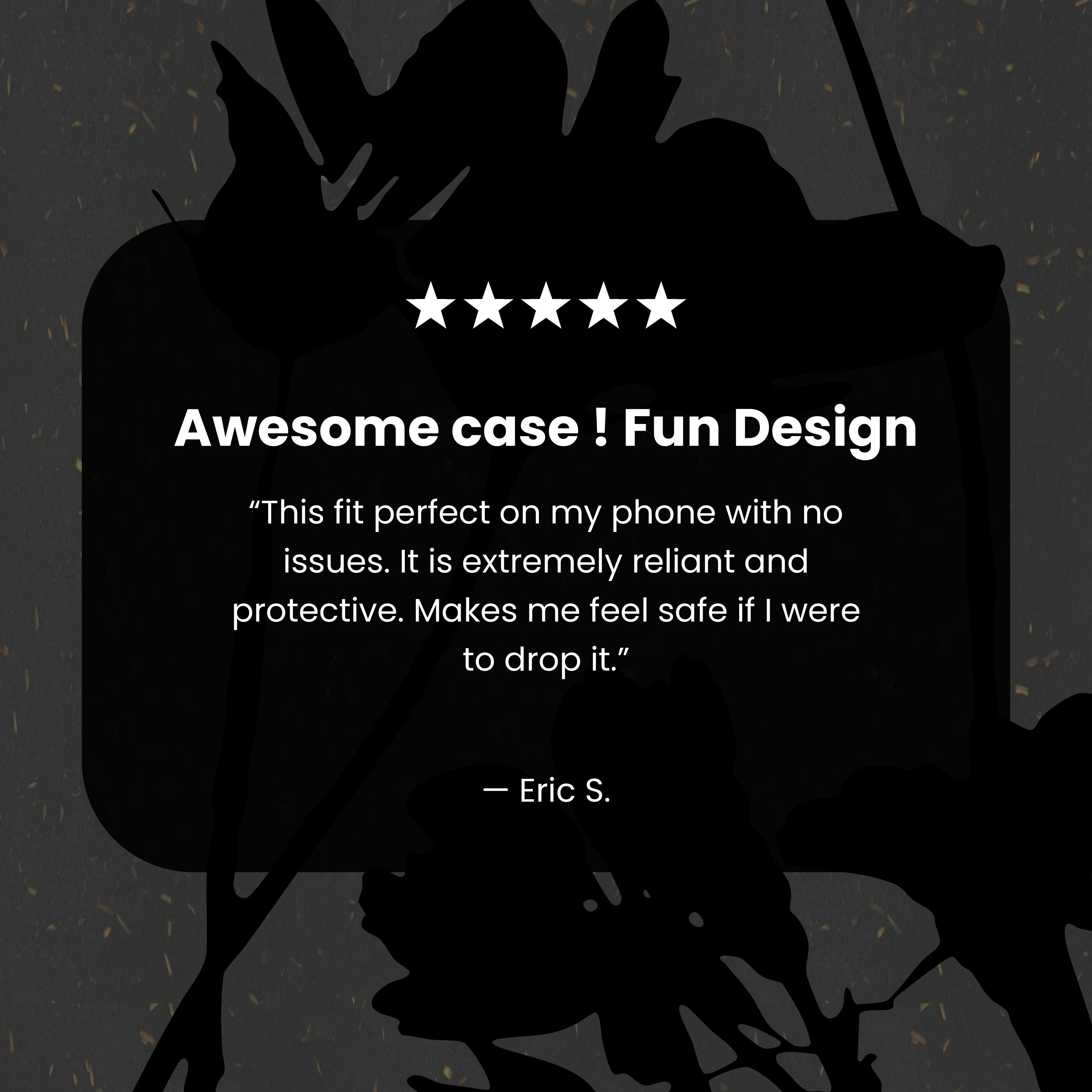 Black Shadow Petals iPhone 14 Case - Image 4