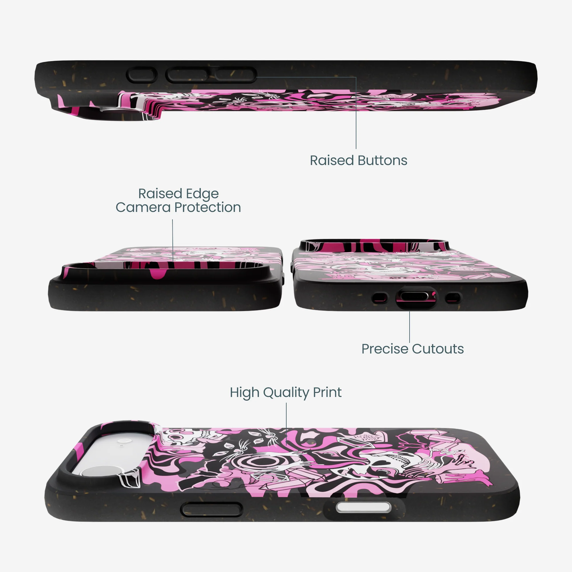 Black Spellbound Ghouls iPhone Air Case - Image 3