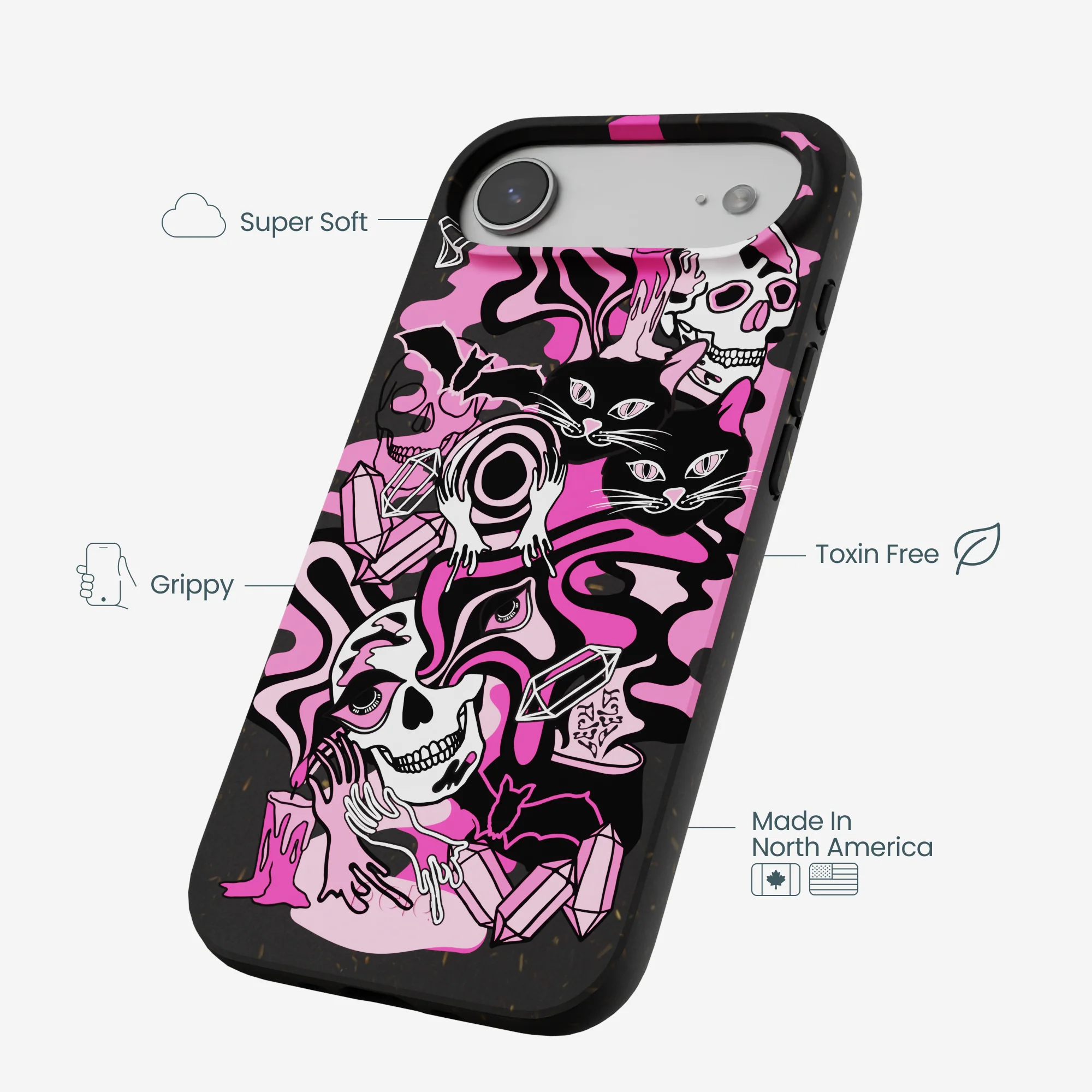 Black Spellbound Ghouls iPhone Air Case - Image 4