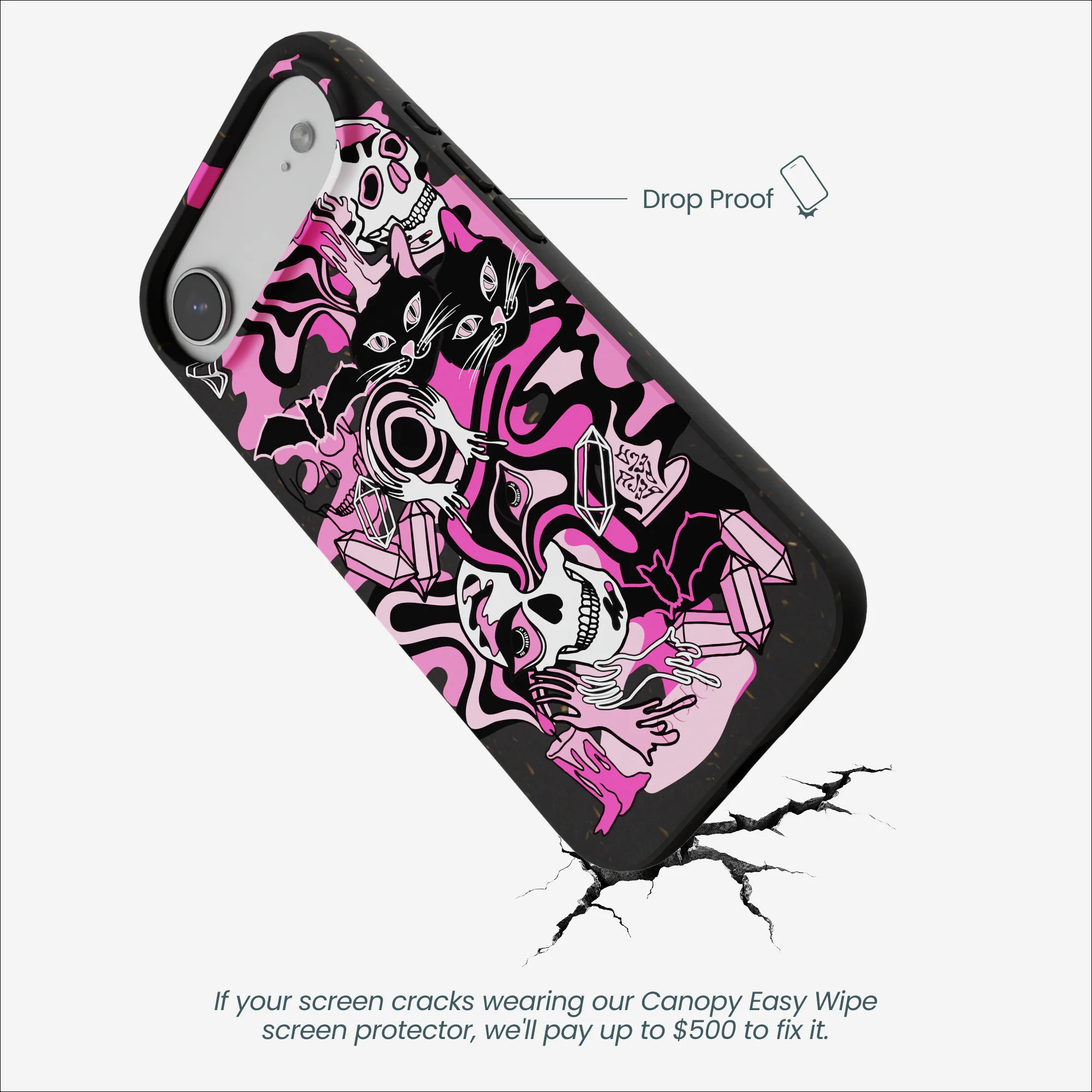 Black Spellbound Ghouls iPhone Air Case - Image 5