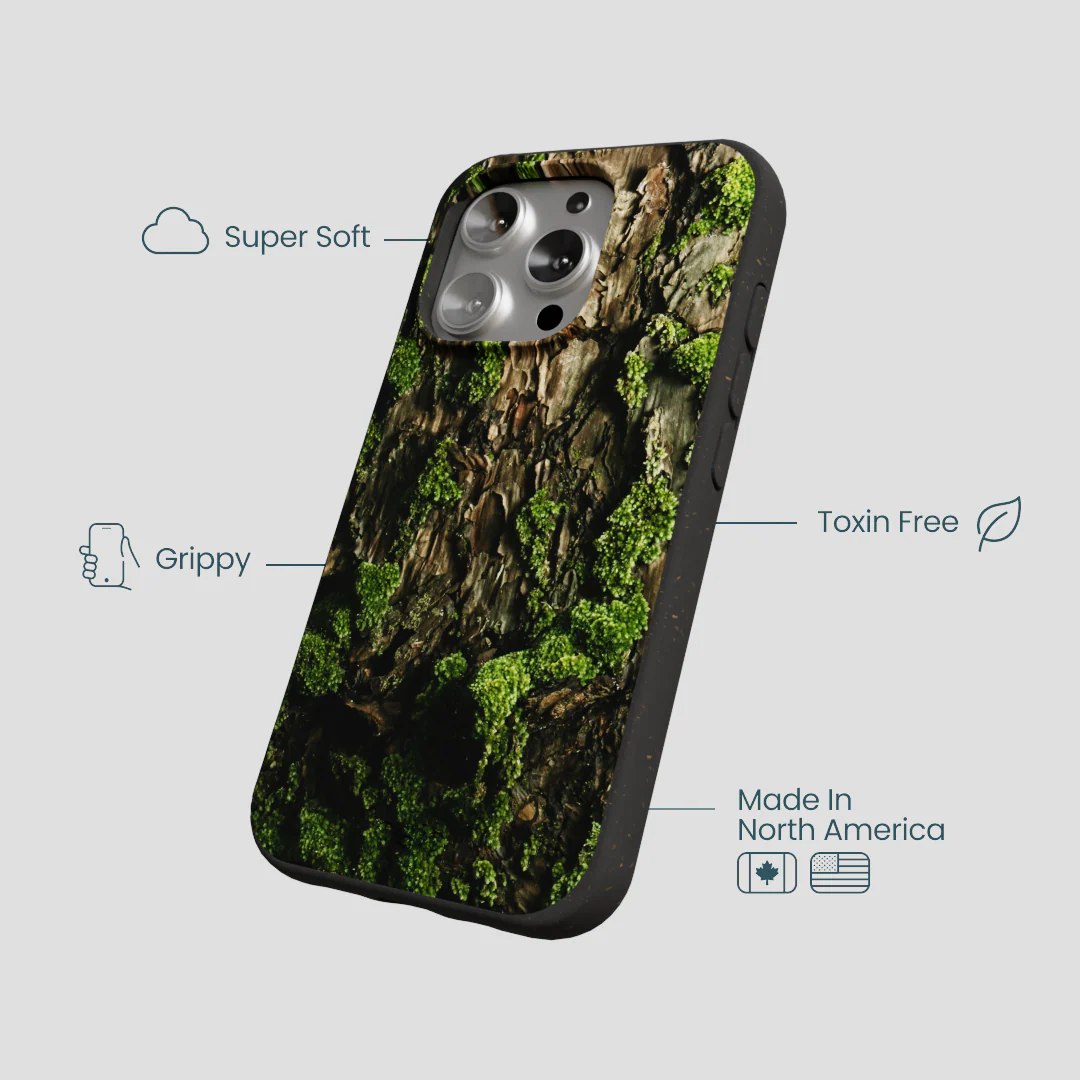 Black Tree Bark iPhone 16 Pro Case - Image 4