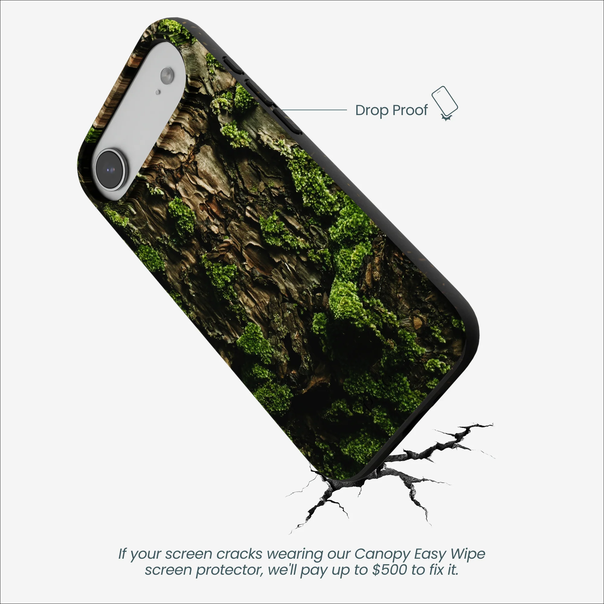 Black Tree Bark iPhone Air Case - Image 5