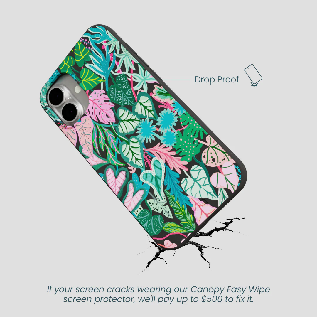 Black Tropic Noir iPhone 16 Plus Case - Image 5