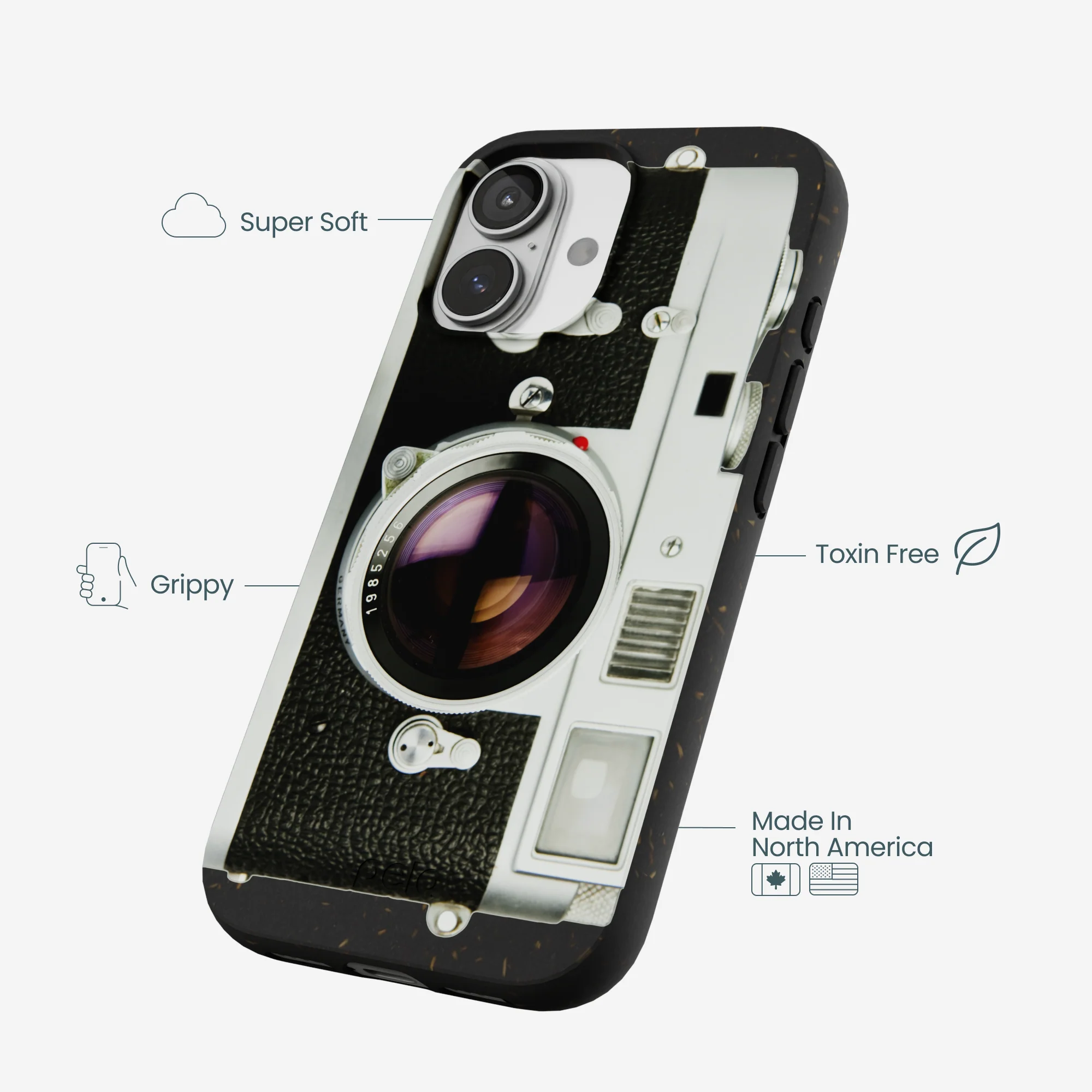 Black Vintage Camera iPhone 17 Case - Image 4