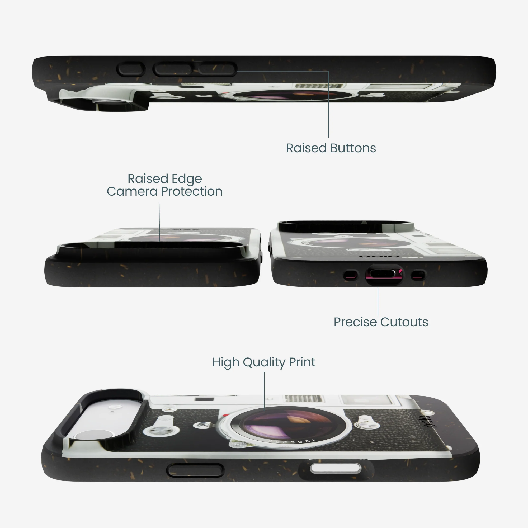 Black Vintage Camera iPhone Air Case - Image 2